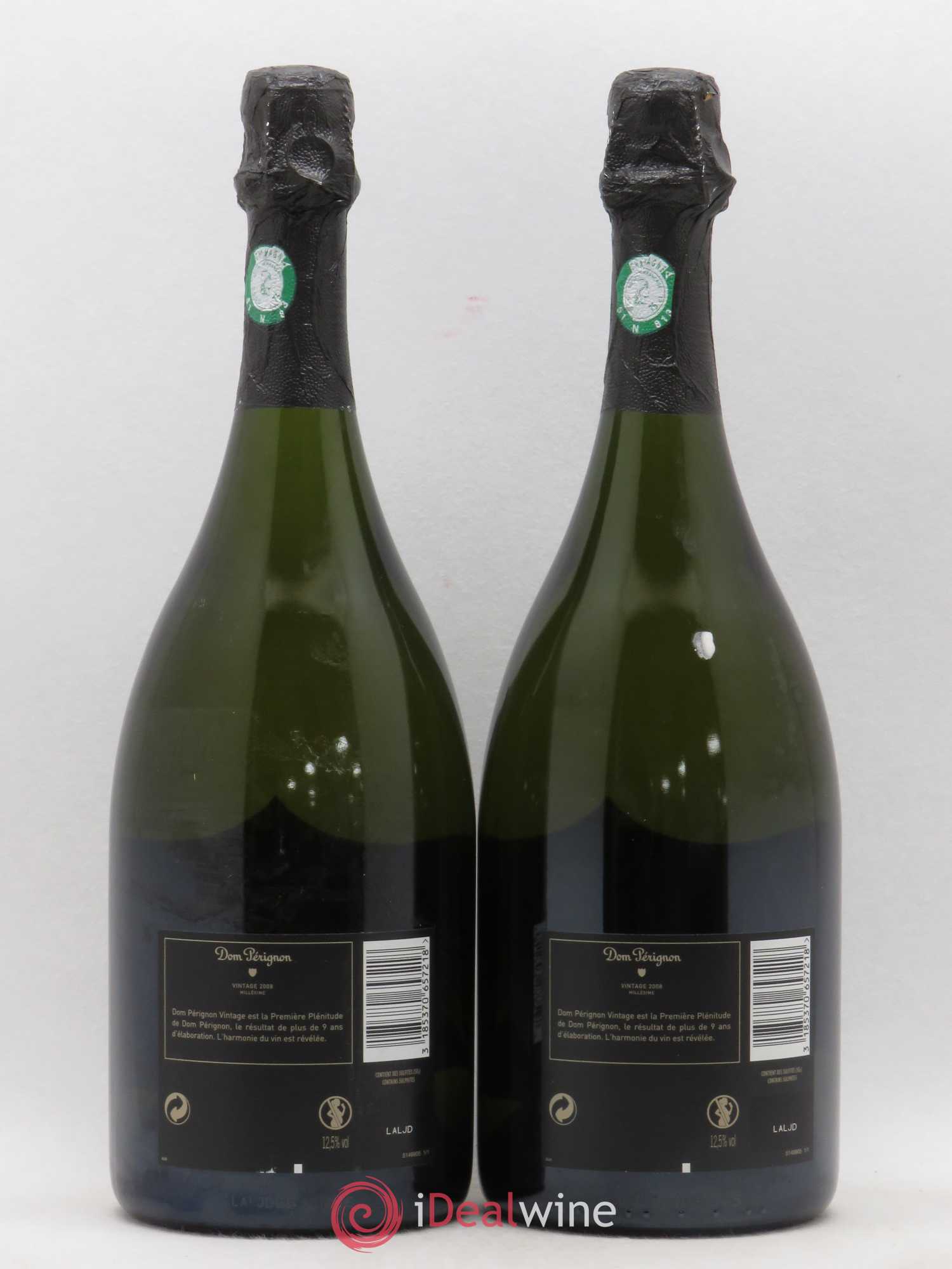 Brut Dom Pérignon 2008 - Lot de 2 bouteilles - 1