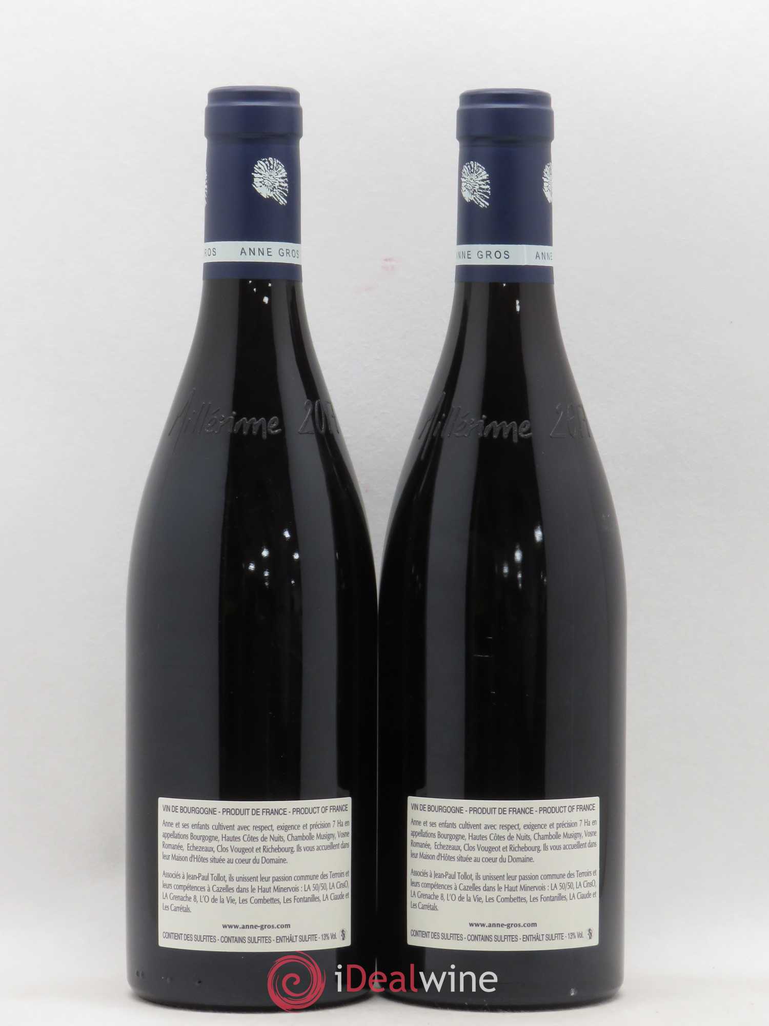 Richebourg Grand Cru Anne Gros 2017 - Lot de 2 bouteilles - 1