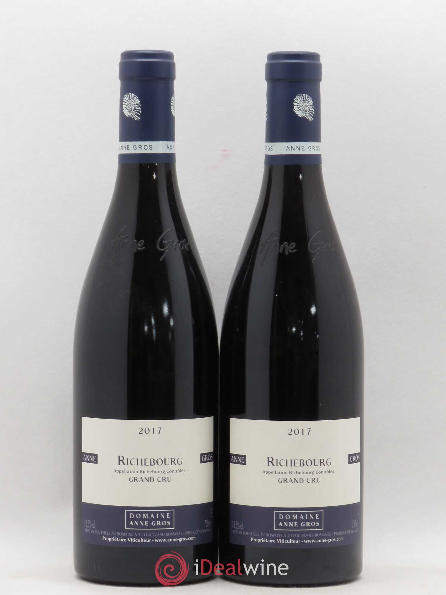 Richebourg Grand Cru Anne Gros 2017 - Lot de 2 bouteilles - 0