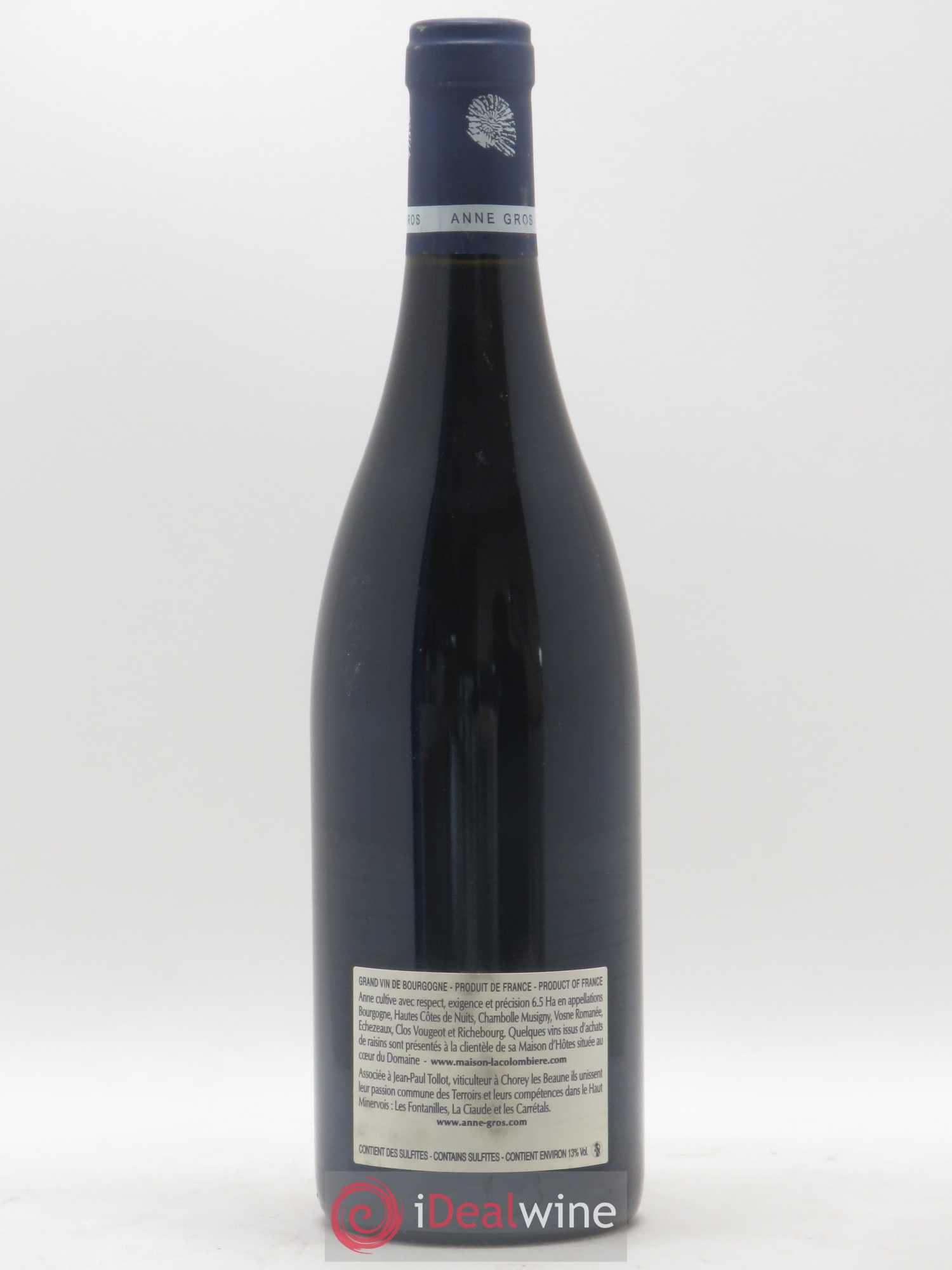 Clos de Vougeot Grand Cru Le Grand Maupertui Anne Gros 2010 - Lot de 1 bouteille - 1