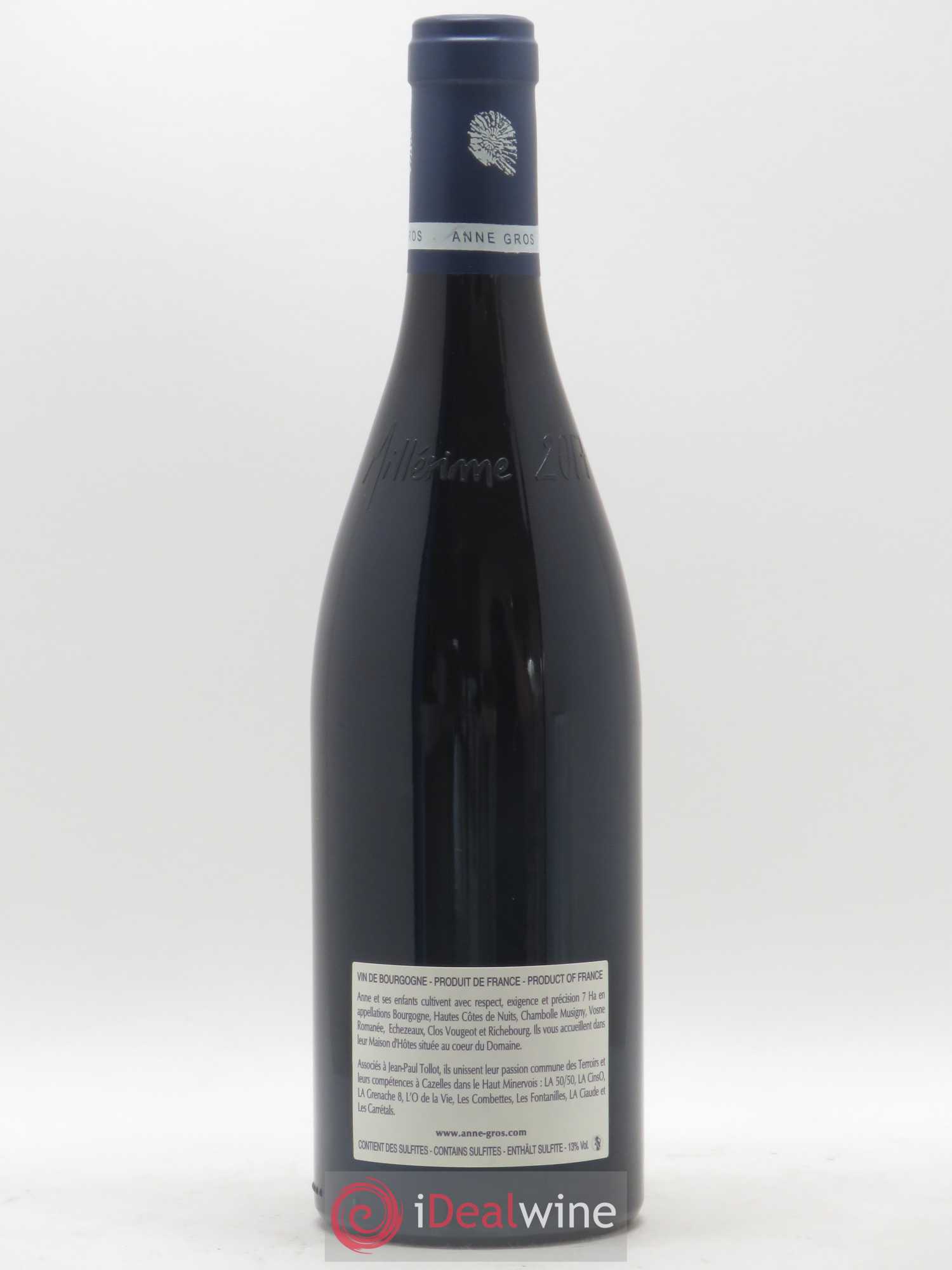 Clos de Vougeot Grand Cru Le Grand Maupertui Anne Gros 2017 - Lot de 1 bouteille - 1