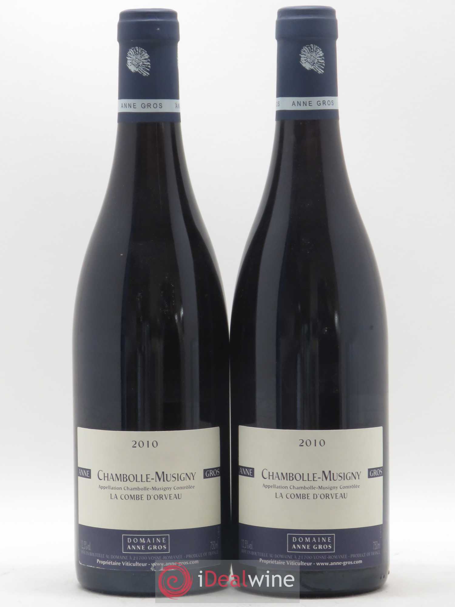 Chambolle-Musigny La Combe d'Orveau Anne Gros 2010 - Lot de 2 bouteilles - 0