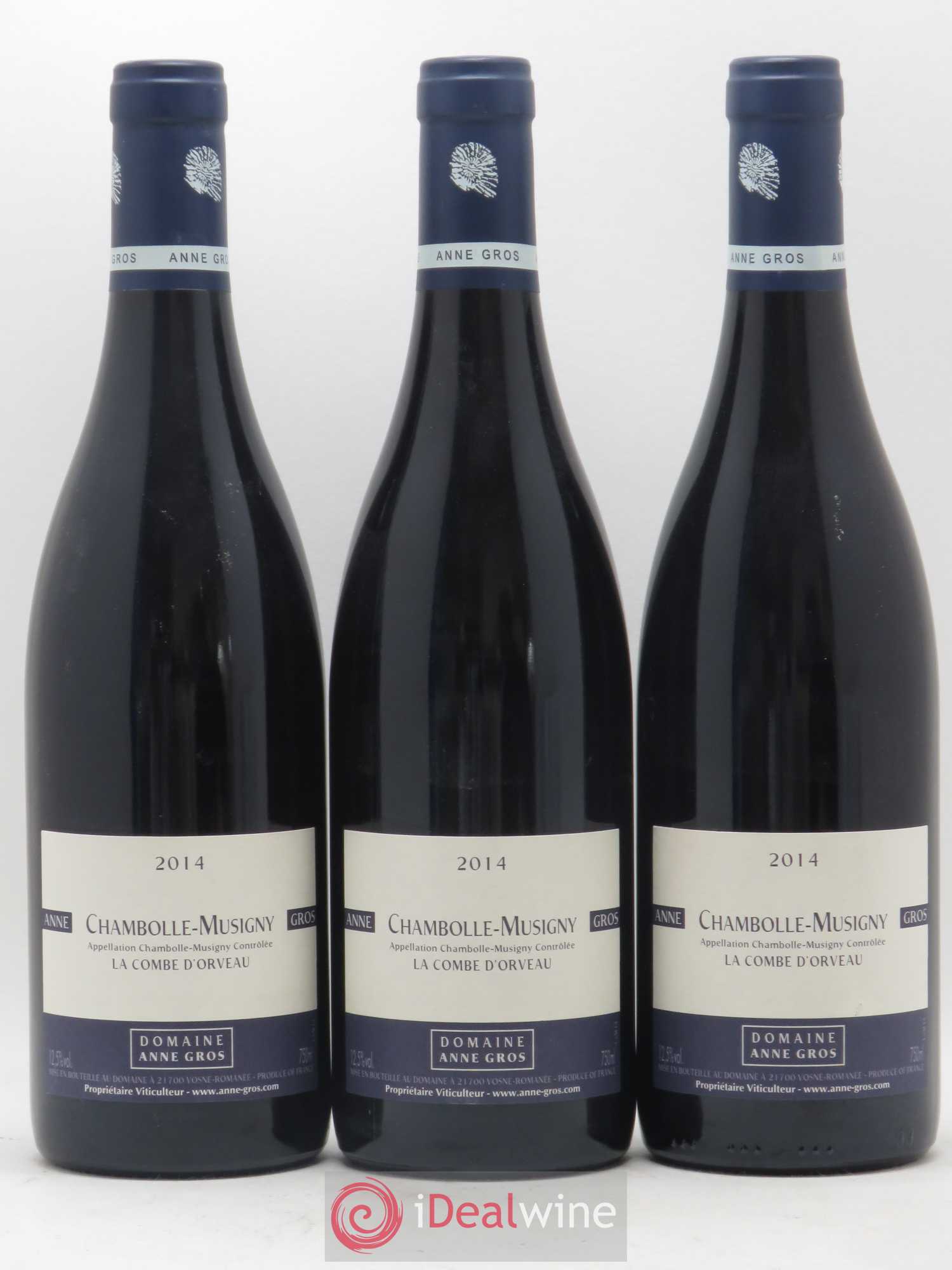 Chambolle-Musigny La Combe d'Orveau Anne Gros 2014 - Lot de 3 bouteilles - 0