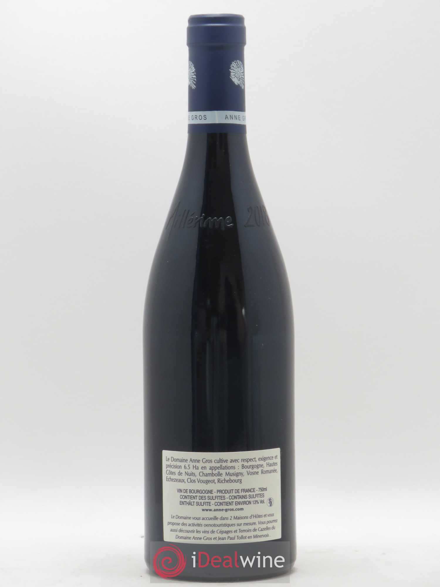 Clos de Vougeot Grand Cru Le Grand Maupertui Anne Gros 2018 - Lot de 1 bouteille - 1
