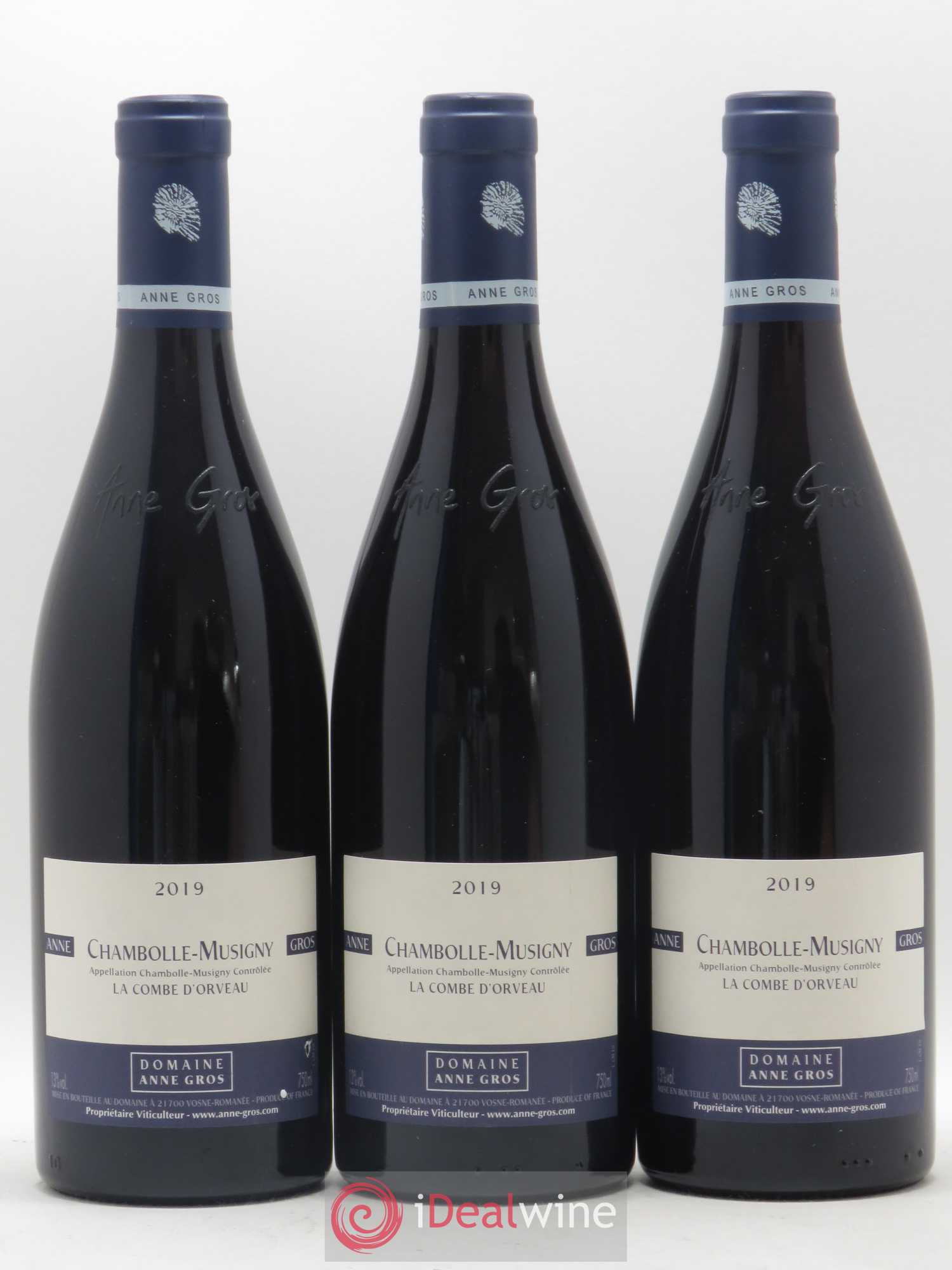 Chambolle-Musigny La Combe d'Orveau Anne Gros 2019 - Lot de 3 bouteilles - 0