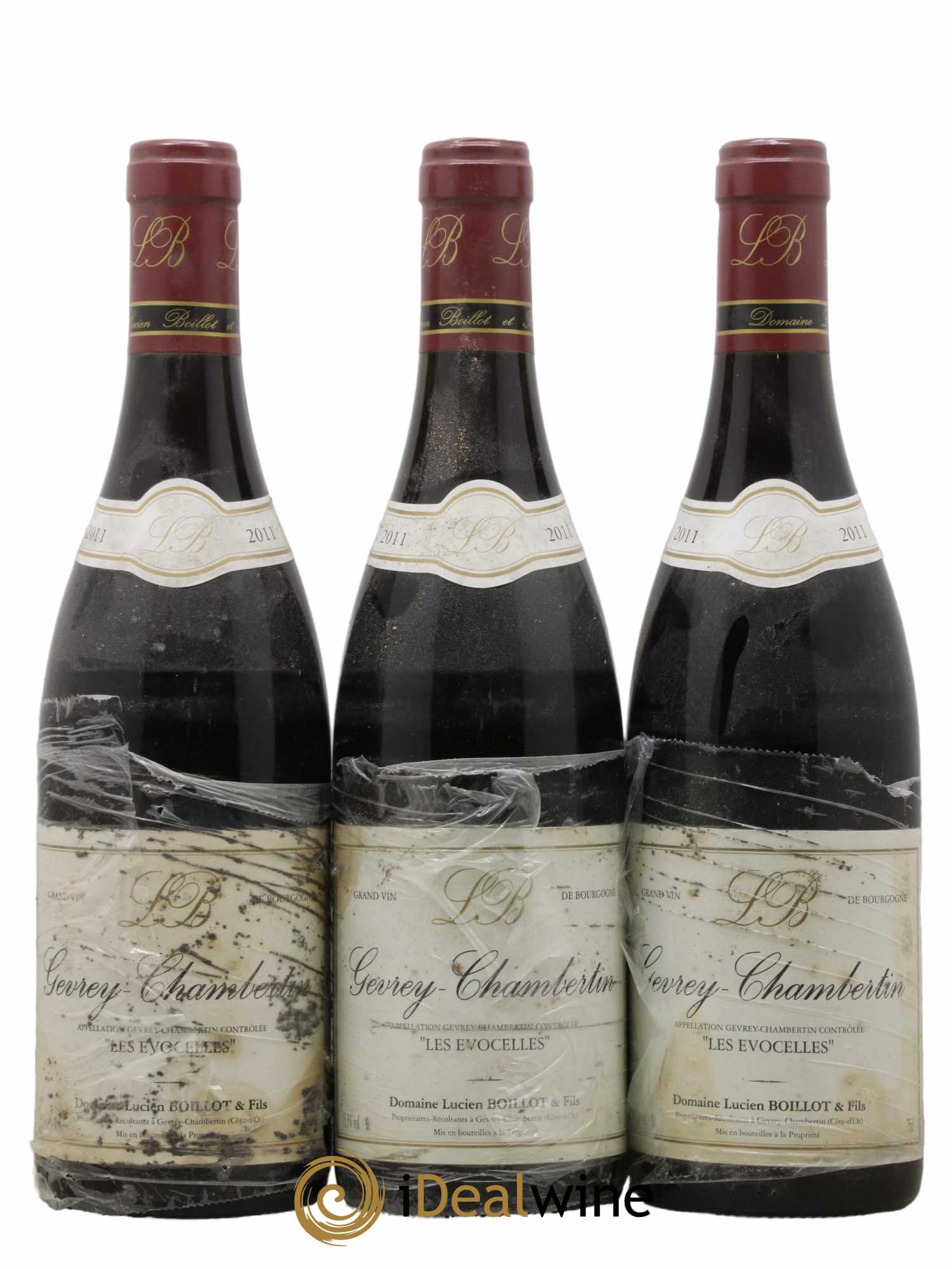 Gevrey-Chambertin Les Evocelles Lucien Boillot & Fils (Domaine) 2011 - Lot de 3 bouteilles - 0