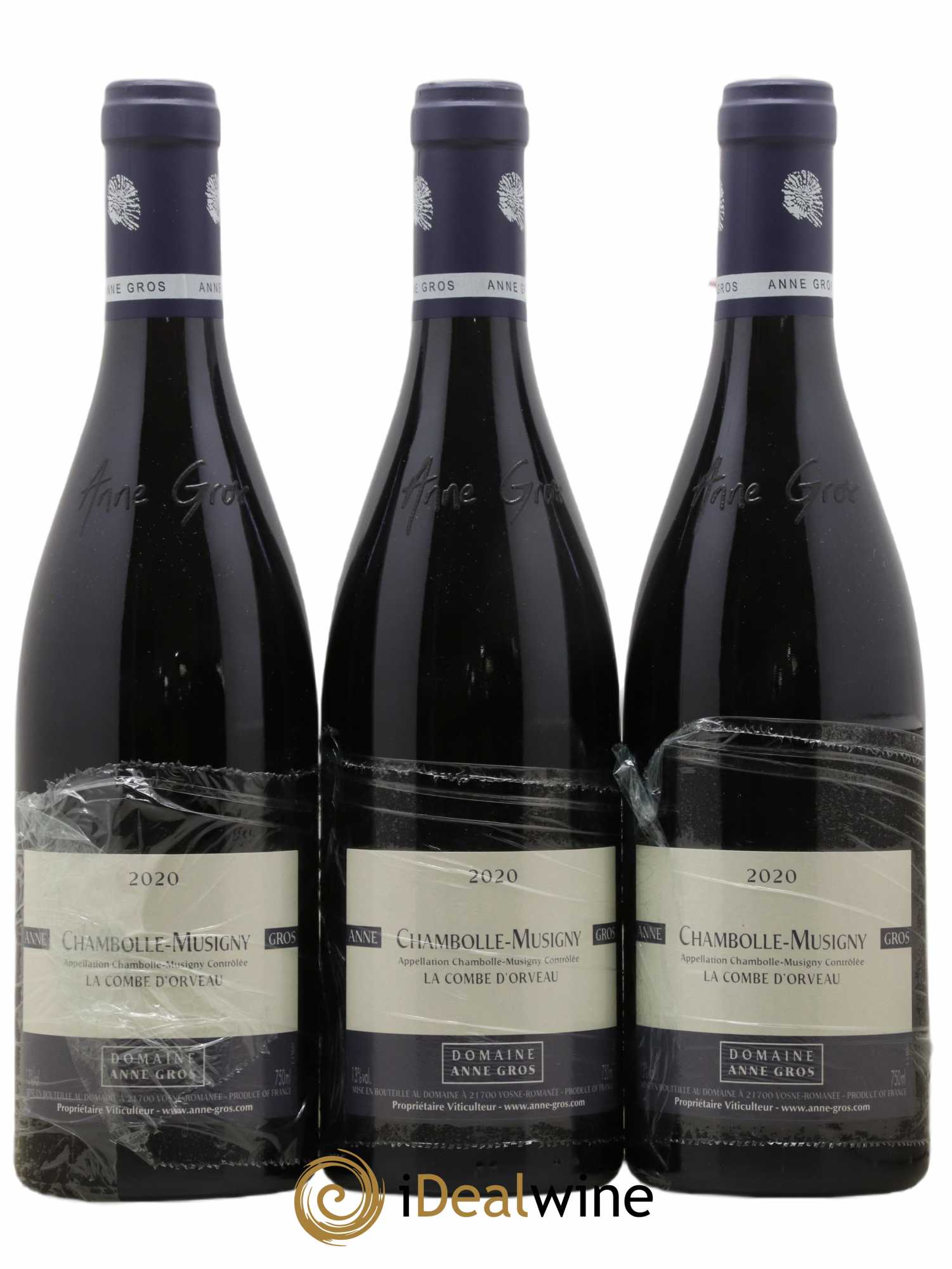 Chambolle-Musigny La Combe d'Orveau Anne Gros 2020 - Lot de 3 bouteilles - 0