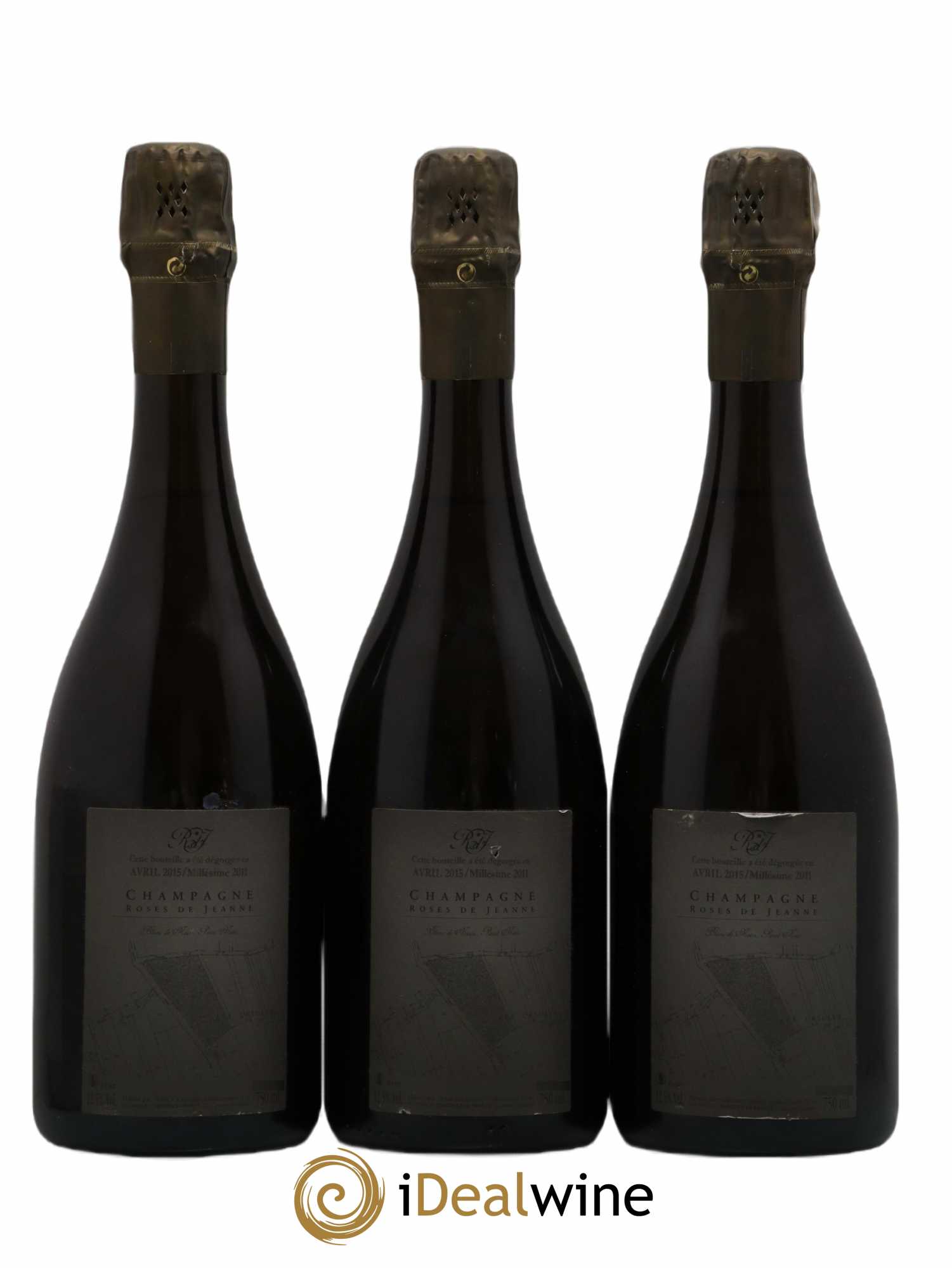 Roses de Jeanne Les Ursules Blanc de Noirs Brut Cédric Bouchard 2011 - Lot de 3 bouteilles - 1
