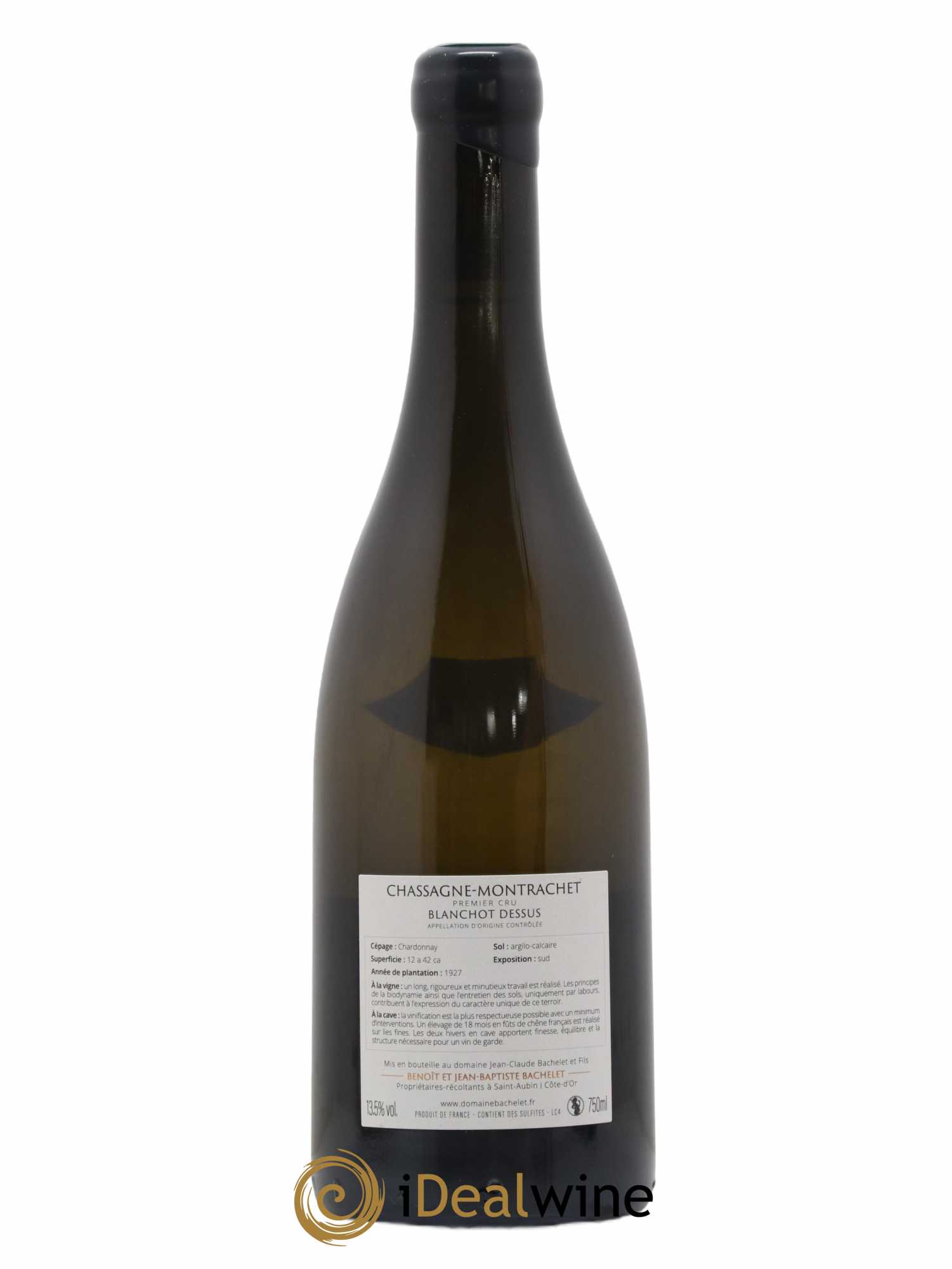Chassagne-Montrachet 1er Cru Blanchot Dessus Jean-Claude Bachelet (Domaine) 2019 - Lot de 1 bouteille - 1