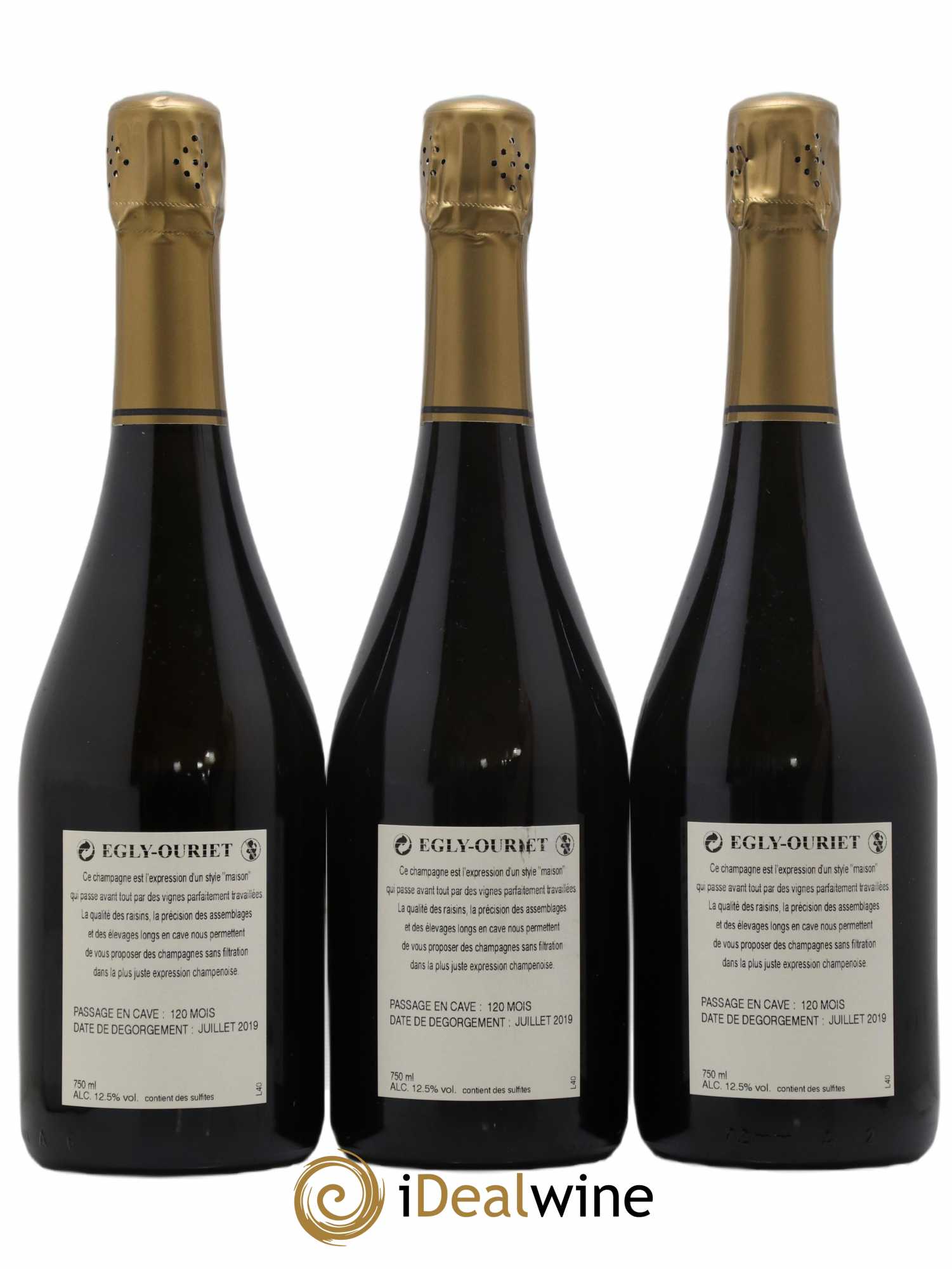 Grand Cru Brut Egly-Ouriet 2008 - Lot de 3 bouteilles - 1