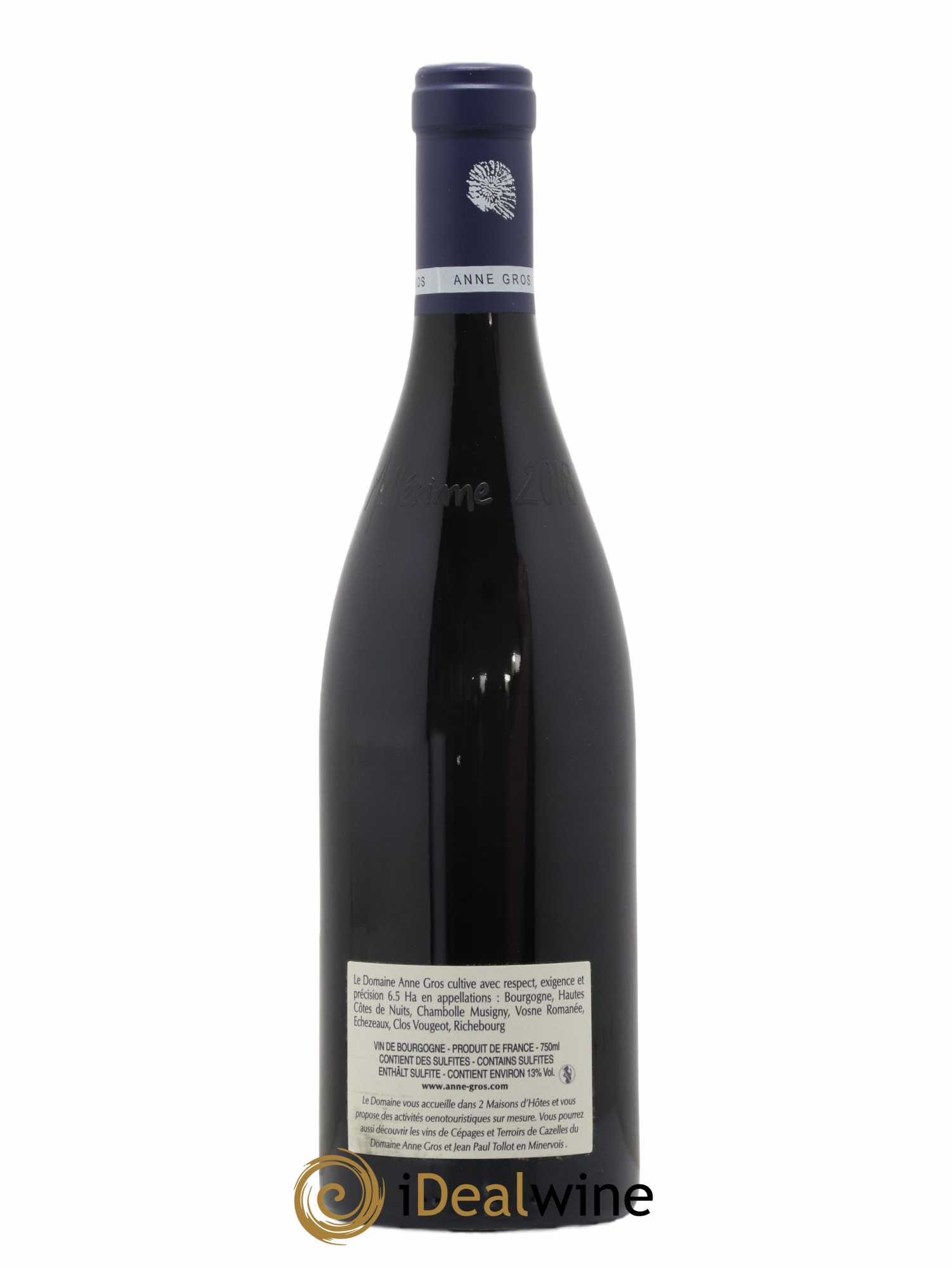 Richebourg Grand Cru Anne Gros 2018 - Lot de 1 bouteille - 1