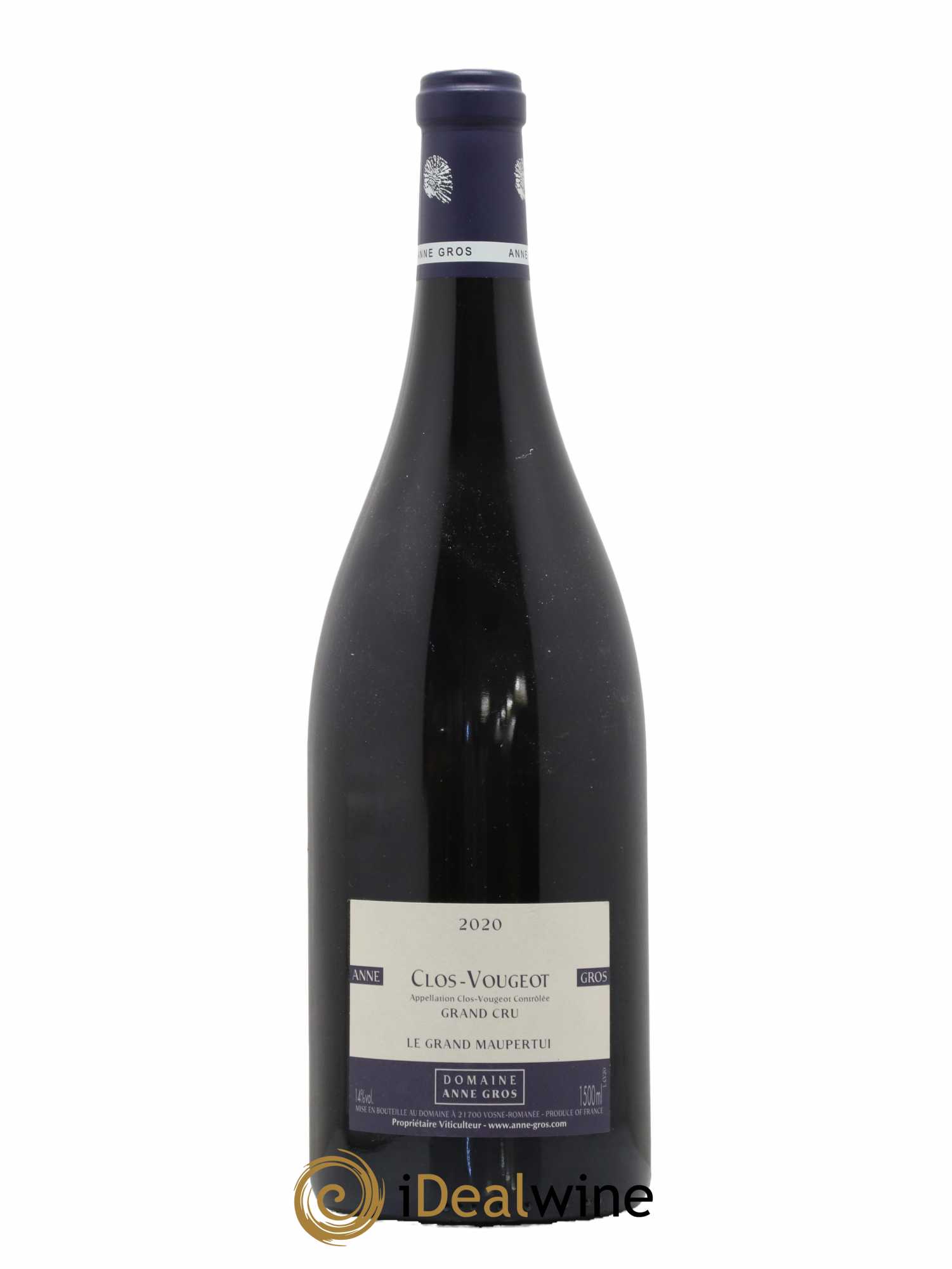 Clos de Vougeot Grand Cru Le Grand Maupertui Anne Gros 2020 - Lot de 1 magnum - 0