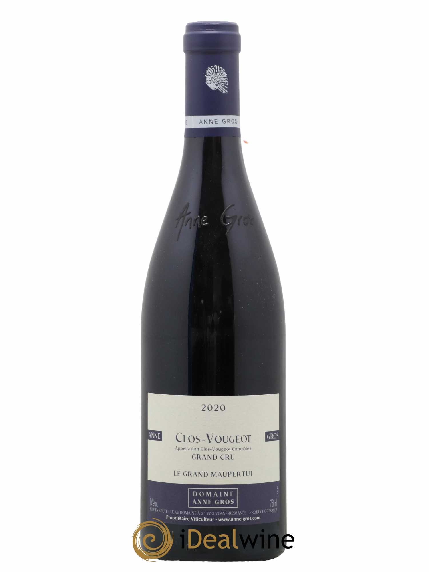 Clos de Vougeot Grand Cru Le Grand Maupertui Anne Gros 2020 - Lot de 1 bouteille - 0