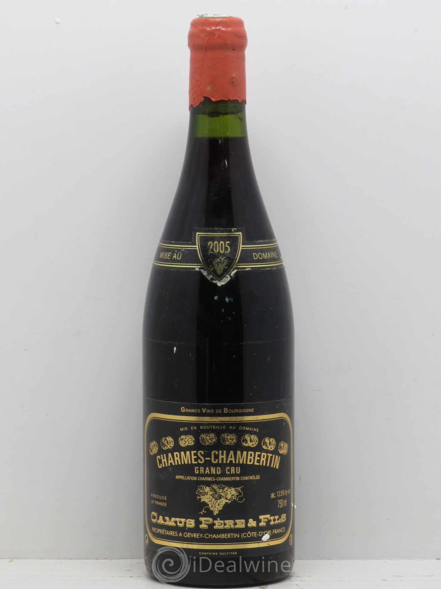 Charmes-Chambertin Grand Cru Camus Père et Fils (Domaine) 2005 - Lot de 1 bouteille - 0