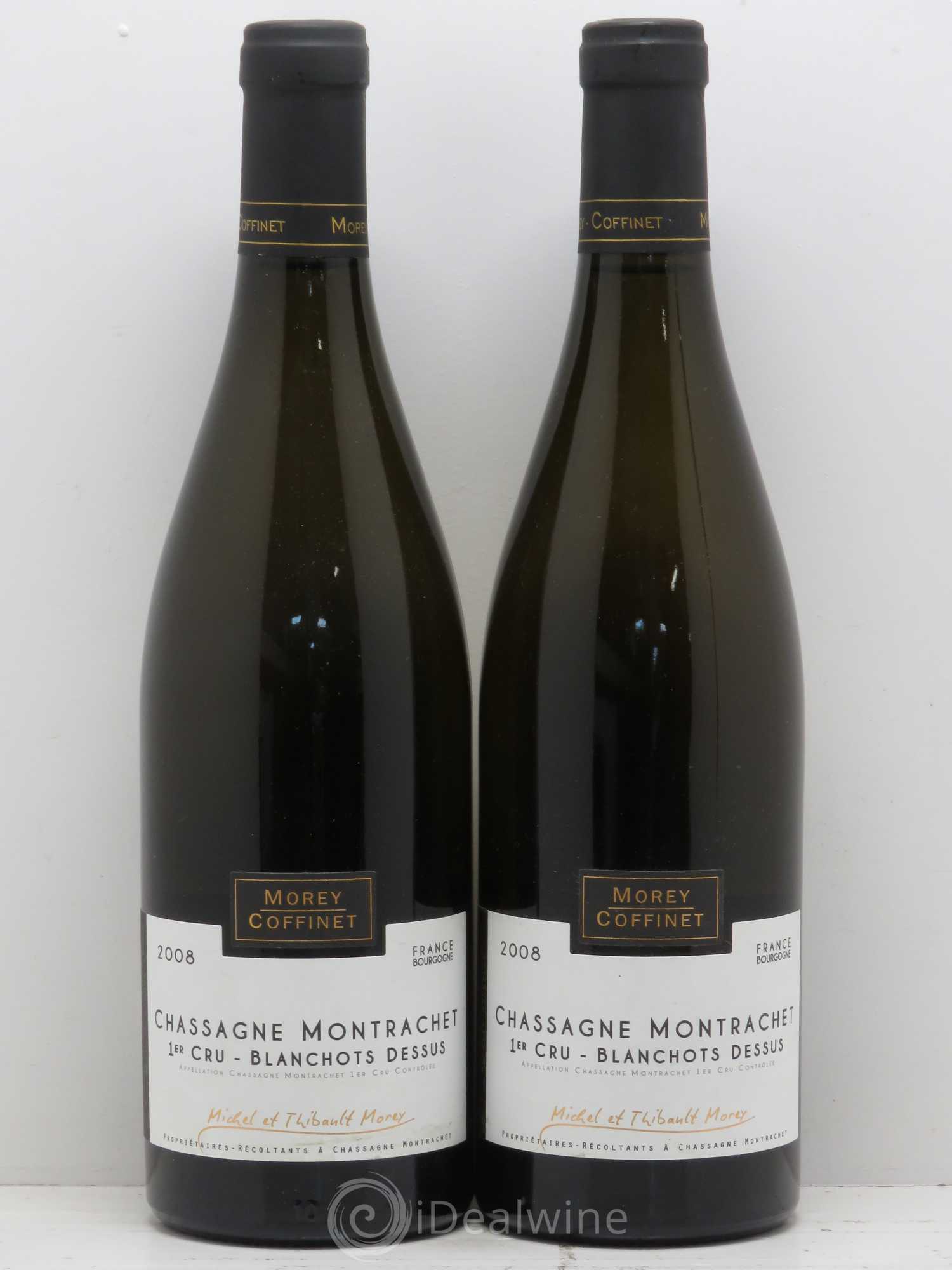 Chassagne-Montrachet 1er Cru Blanchots Dessus Domaine Morey-Coffinet 2008 - Posten von 2 Flaschen - 0