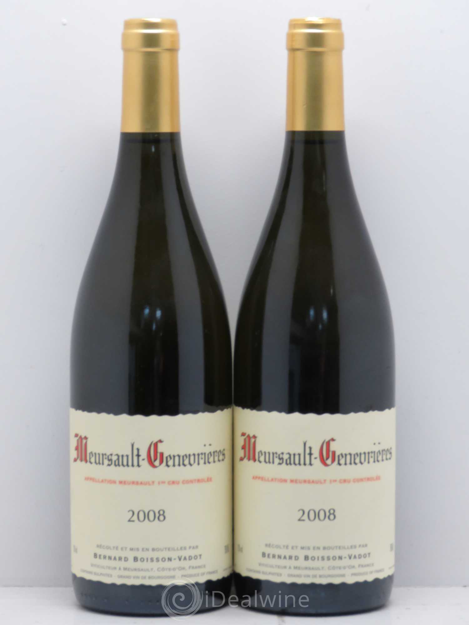 Meursault 1er Cru Genevrières - Domaine Boisson Vadot 2008 - Posten von 2 Flaschen - 0