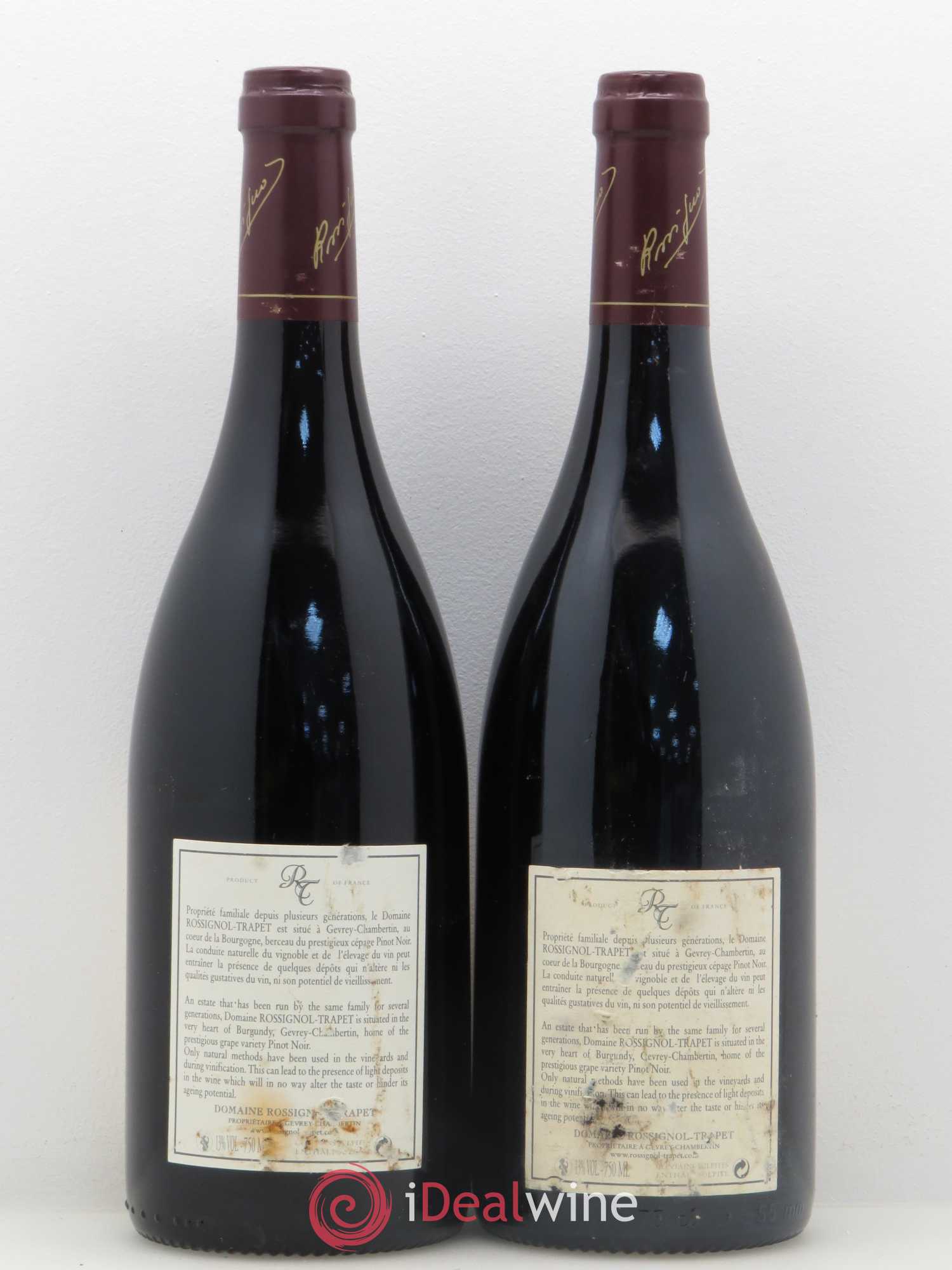 Chambertin Grand Cru Rossignol-Trapet (Domaine) 2005 - Lot de 2 bouteilles - 1