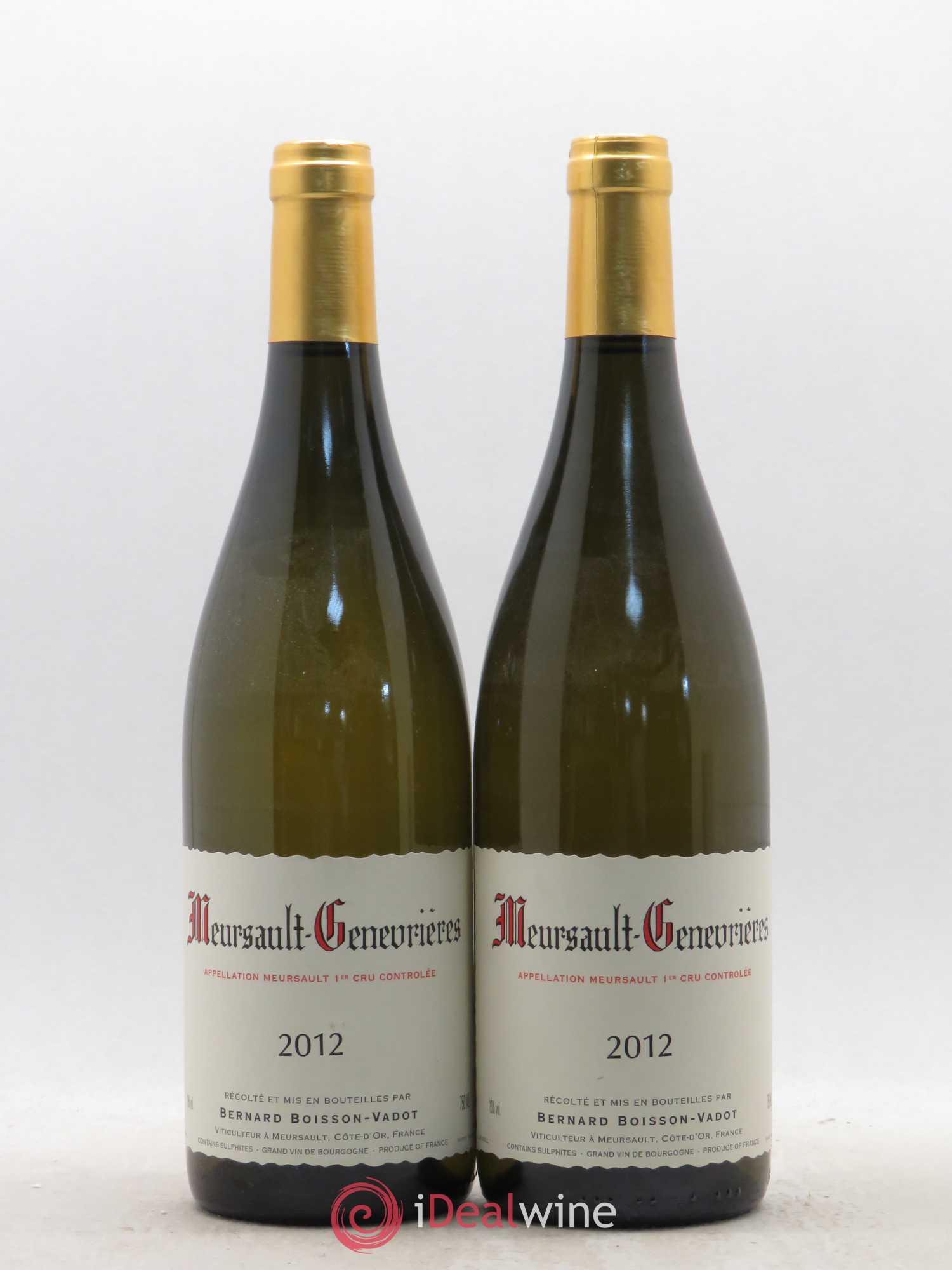 Meursault 1er Cru Genevrières Boisson-Vadot (Domaine) 2012 - Lot de 2 bouteilles - 0