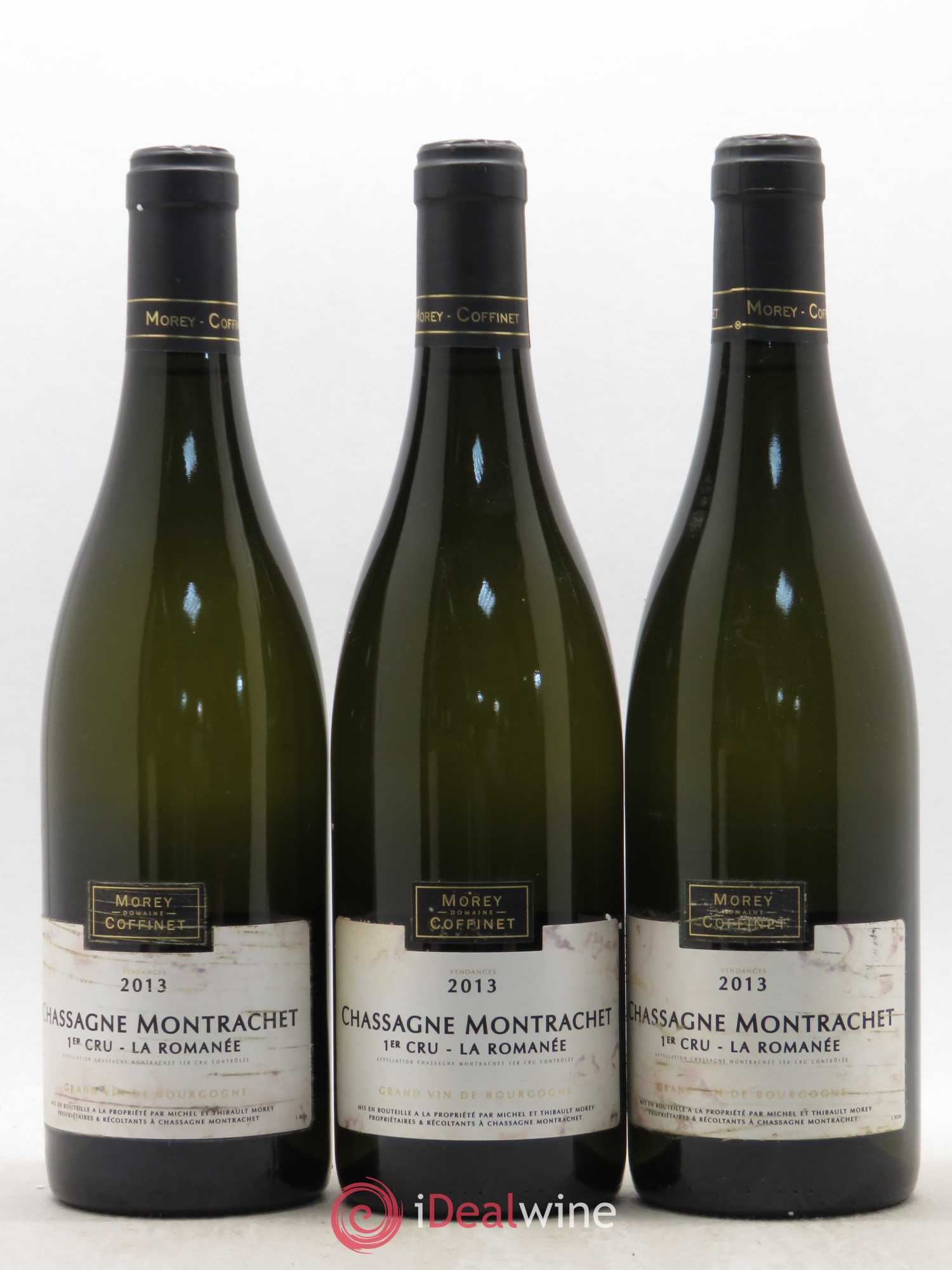 Chassagne-Montrachet 1er Cru La Romanée Morey-Coffinet (Domaine) 2013 - Lot de 3 bouteilles - 0