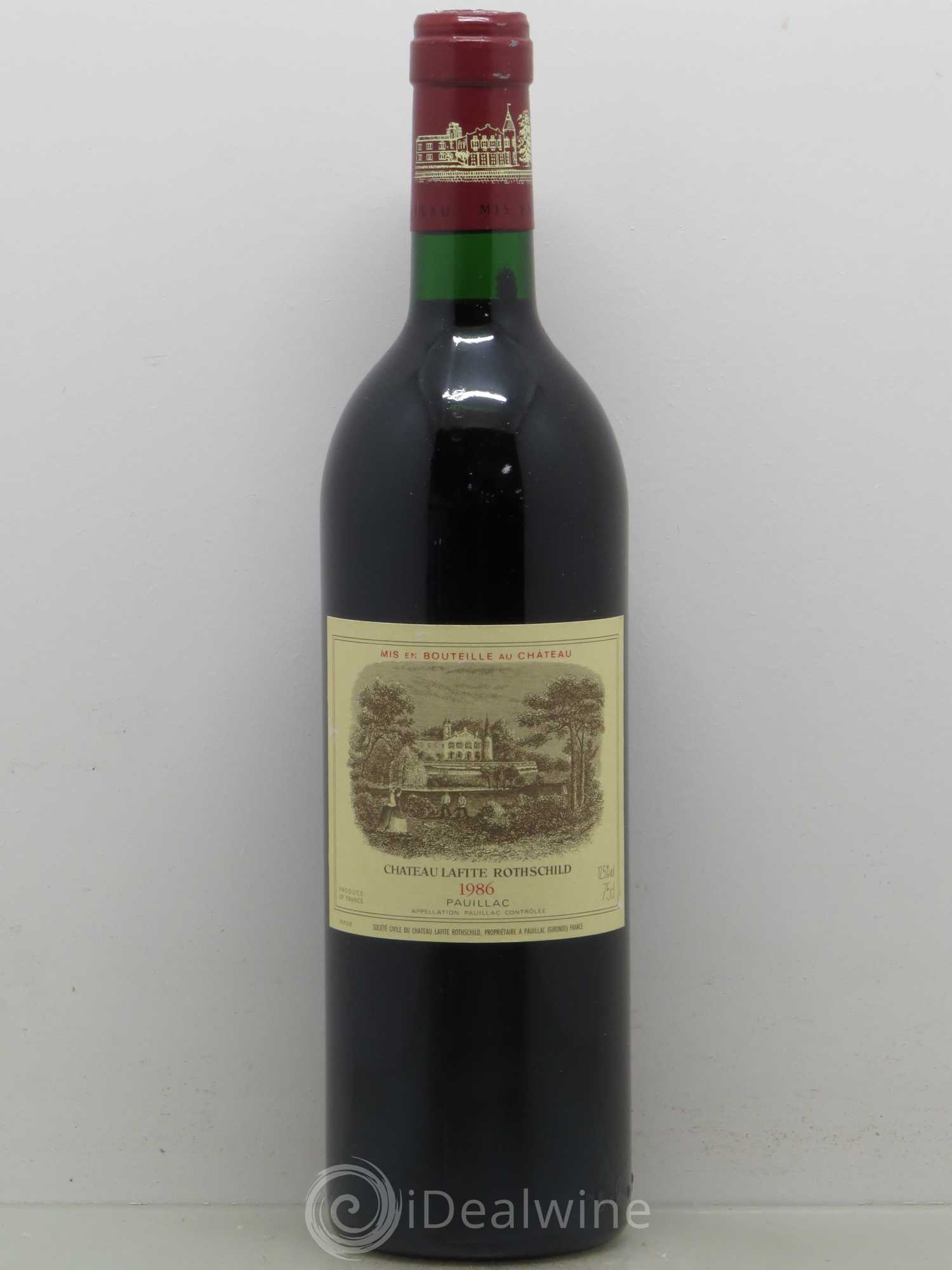 Château Lafite Rothschild 1er Grand Cru Classé 1986 - Lot de 1 bouteille - 0