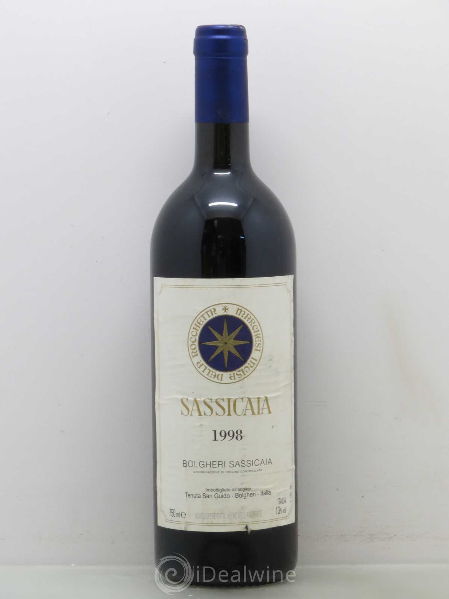 Bolgheri DOC Sassicaia Tenuta San Guido 1998 - Lot de 1 bouteille - 0