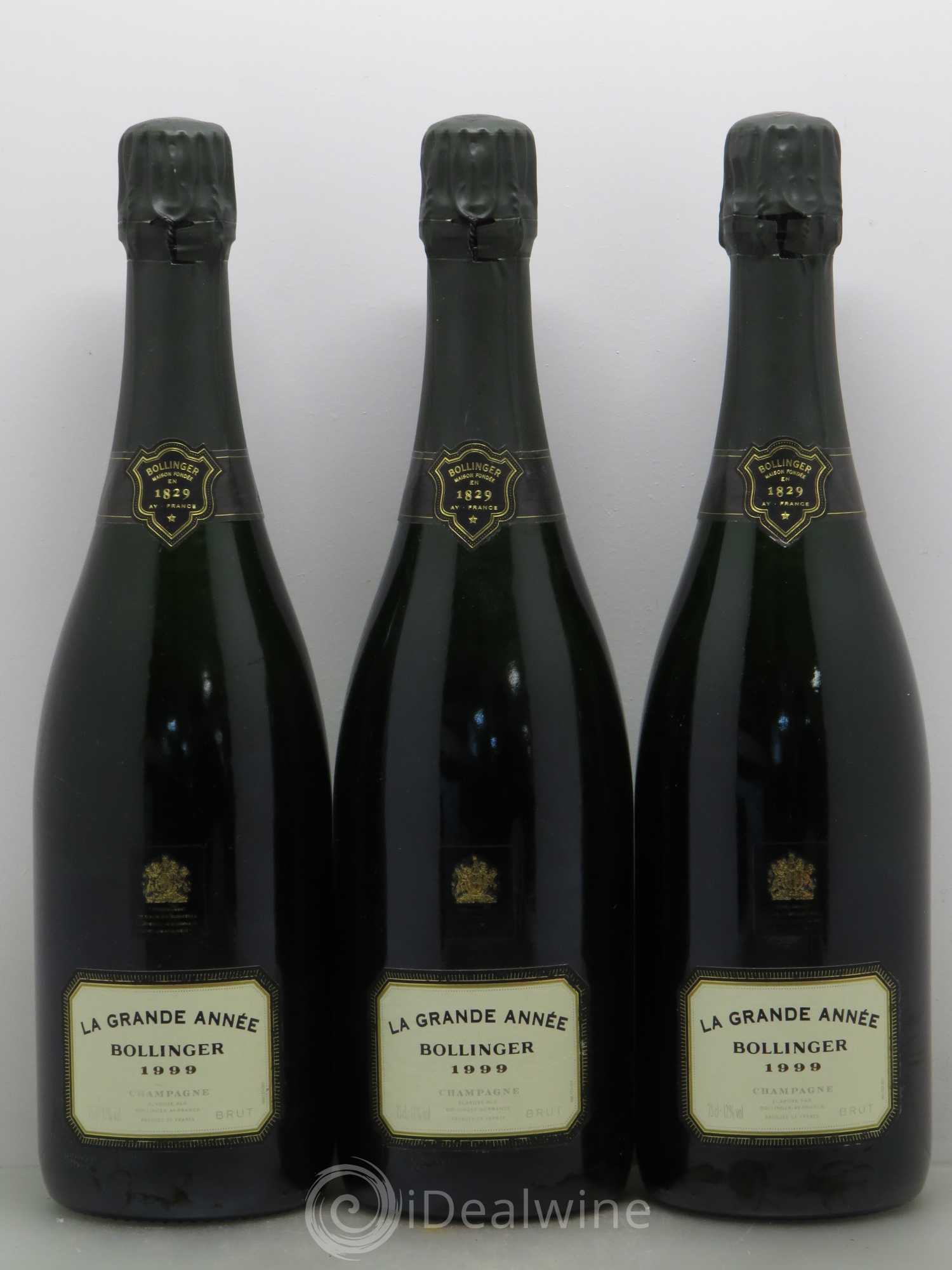 La Grande Année Brut Bollinger (Coffret) 1999 - Lot de 3 bouteilles - 0