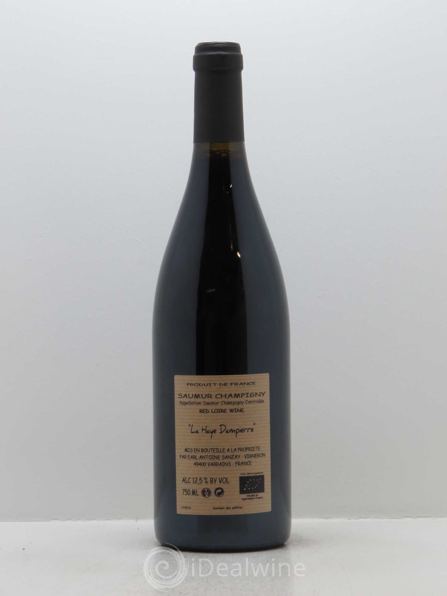Saumur-Champigny La Haye Dampierre Antoine Sanzay 2016 - Lot de 1 bouteille - 1
