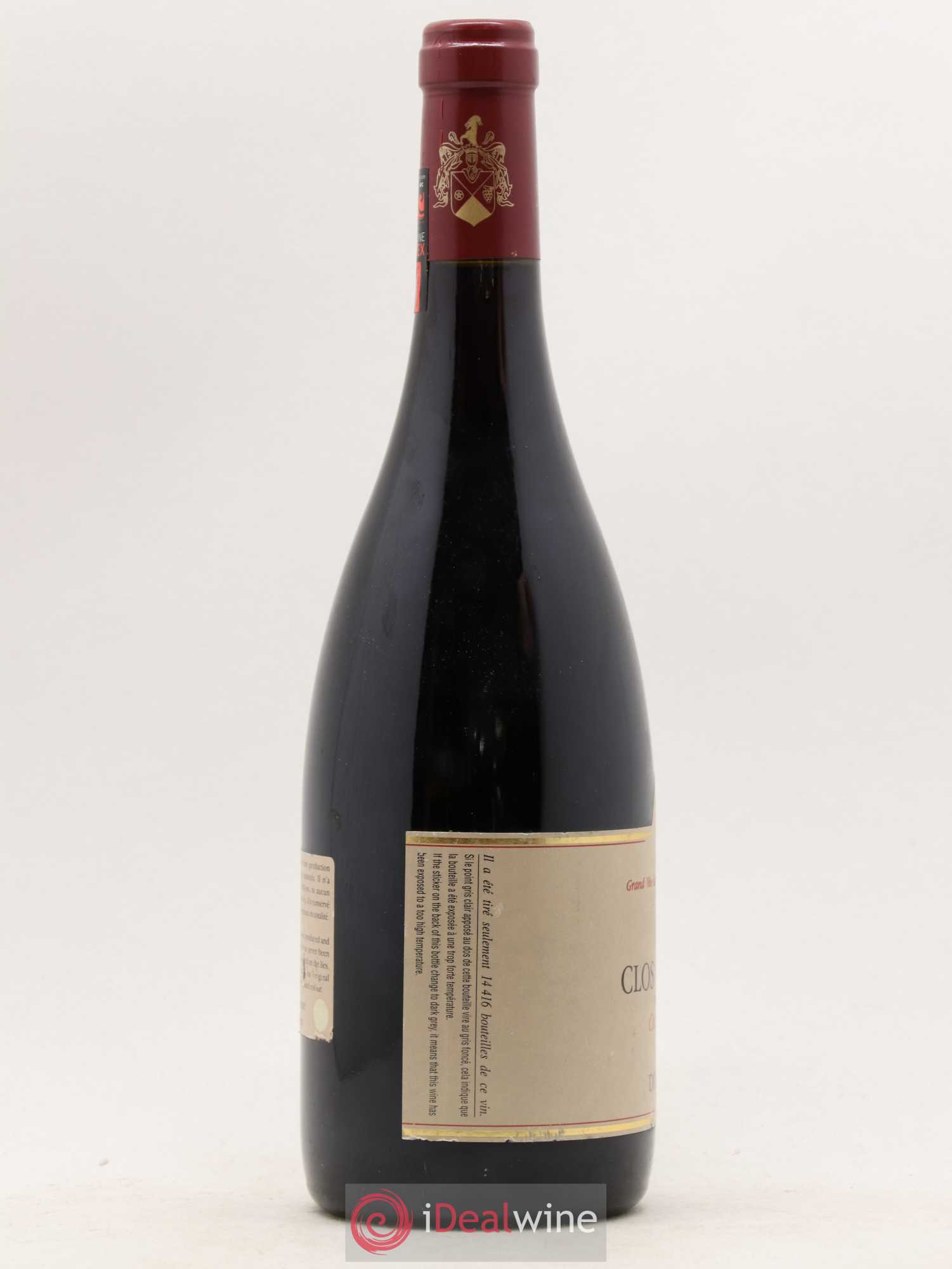 Clos de la Roche Grand Cru Vieilles Vignes Ponsot (Domaine) 1999 - Lot de 1 bouteille - 2