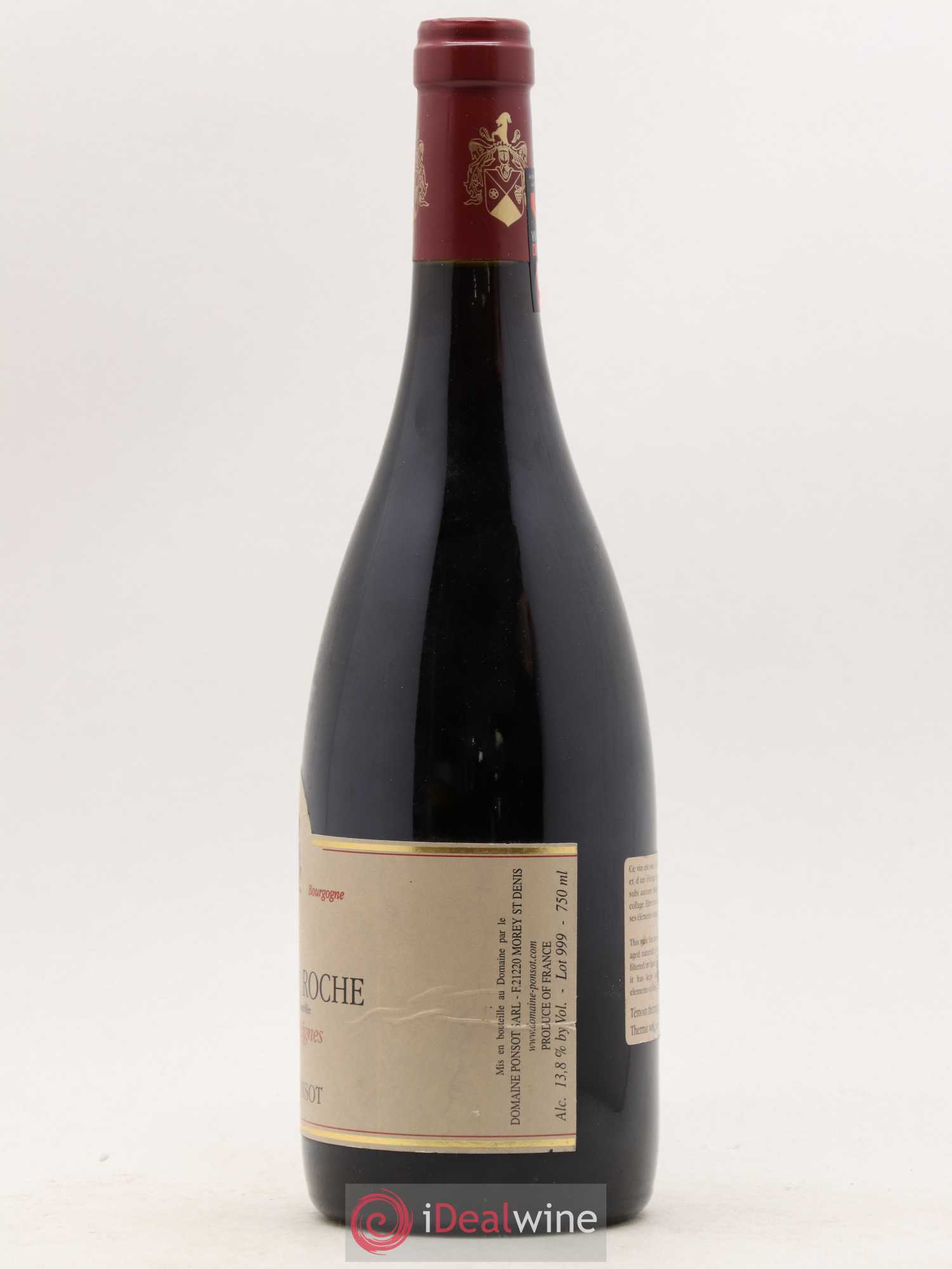 Clos de la Roche Grand Cru Vieilles Vignes Ponsot (Domaine) 1999 - Lot de 1 bouteille - 3