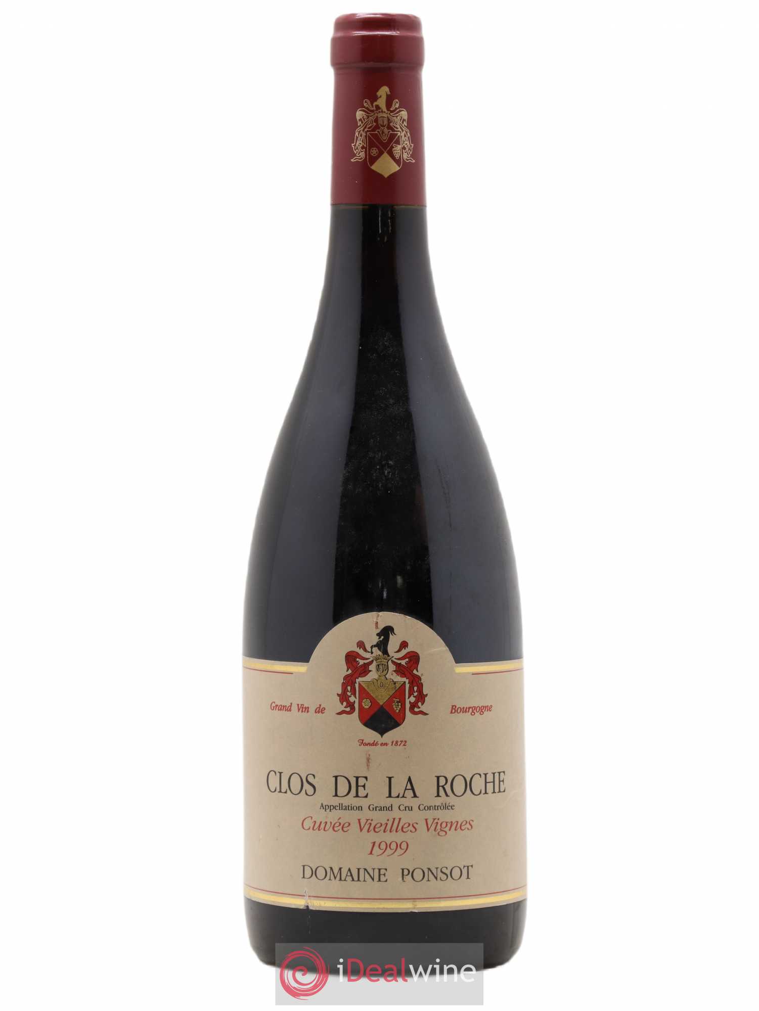 Clos de la Roche Grand Cru Vieilles Vignes Ponsot (Domaine) 1999 - Lot de 1 bouteille - 0