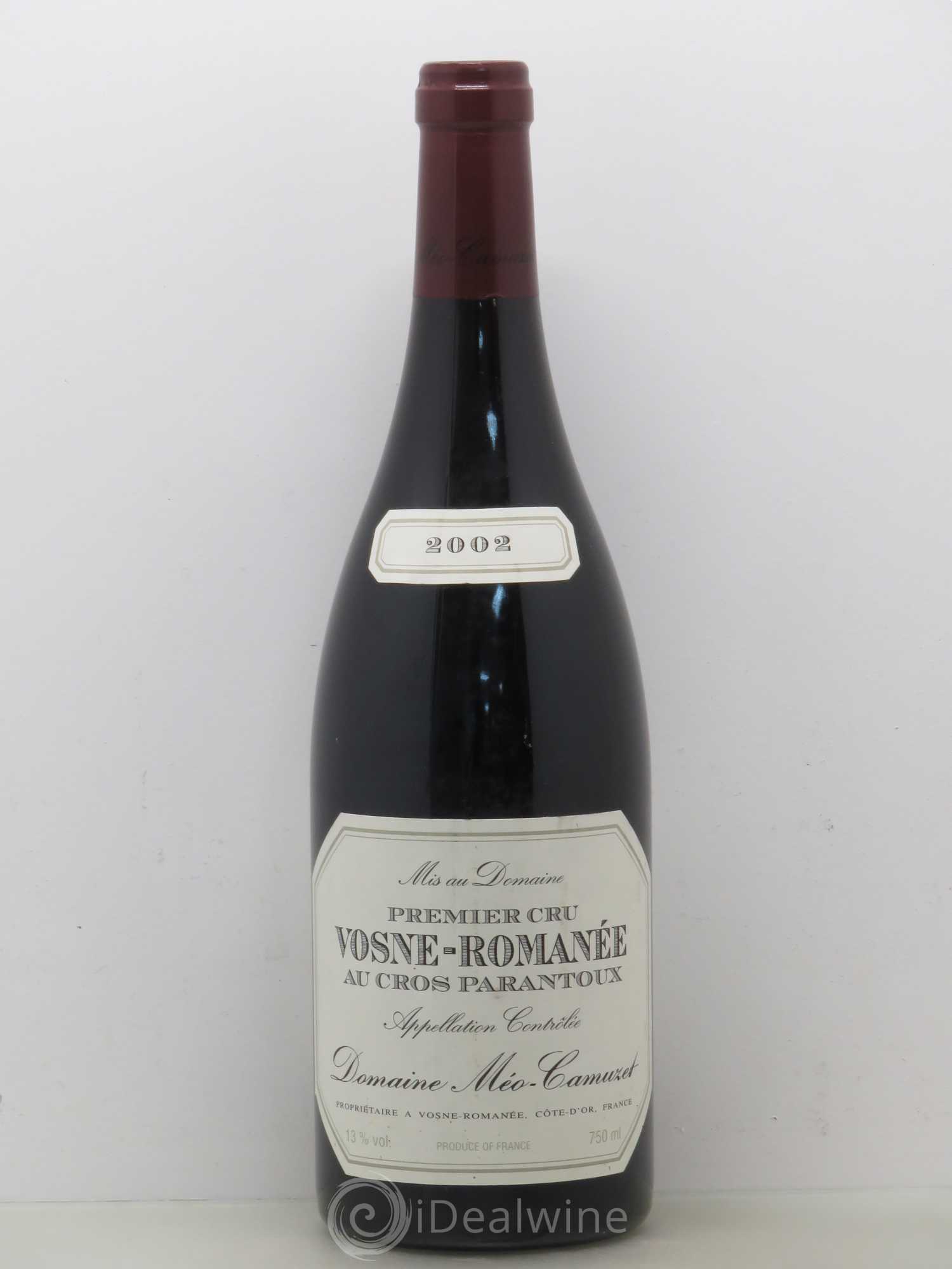 Vosne-Romanée 1er Cru Au Cros Parantoux Méo-Camuzet (Domaine) 2002 - Lot de 1 bouteille - 0