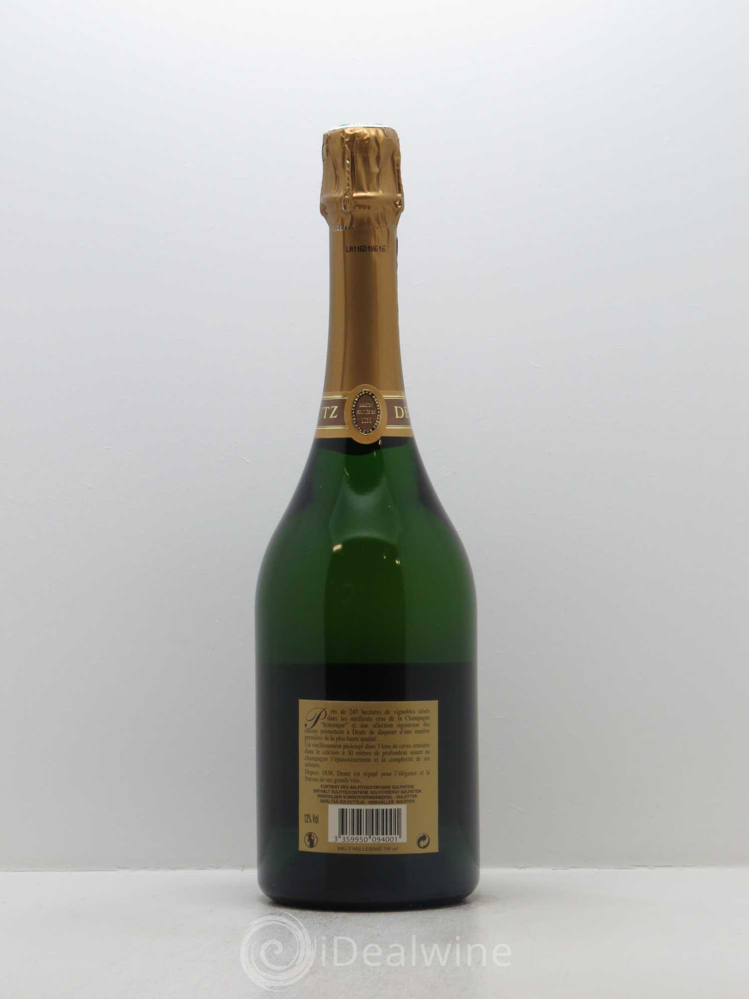 Brut Deutz 2012 - Lot de 1 bouteille - 1