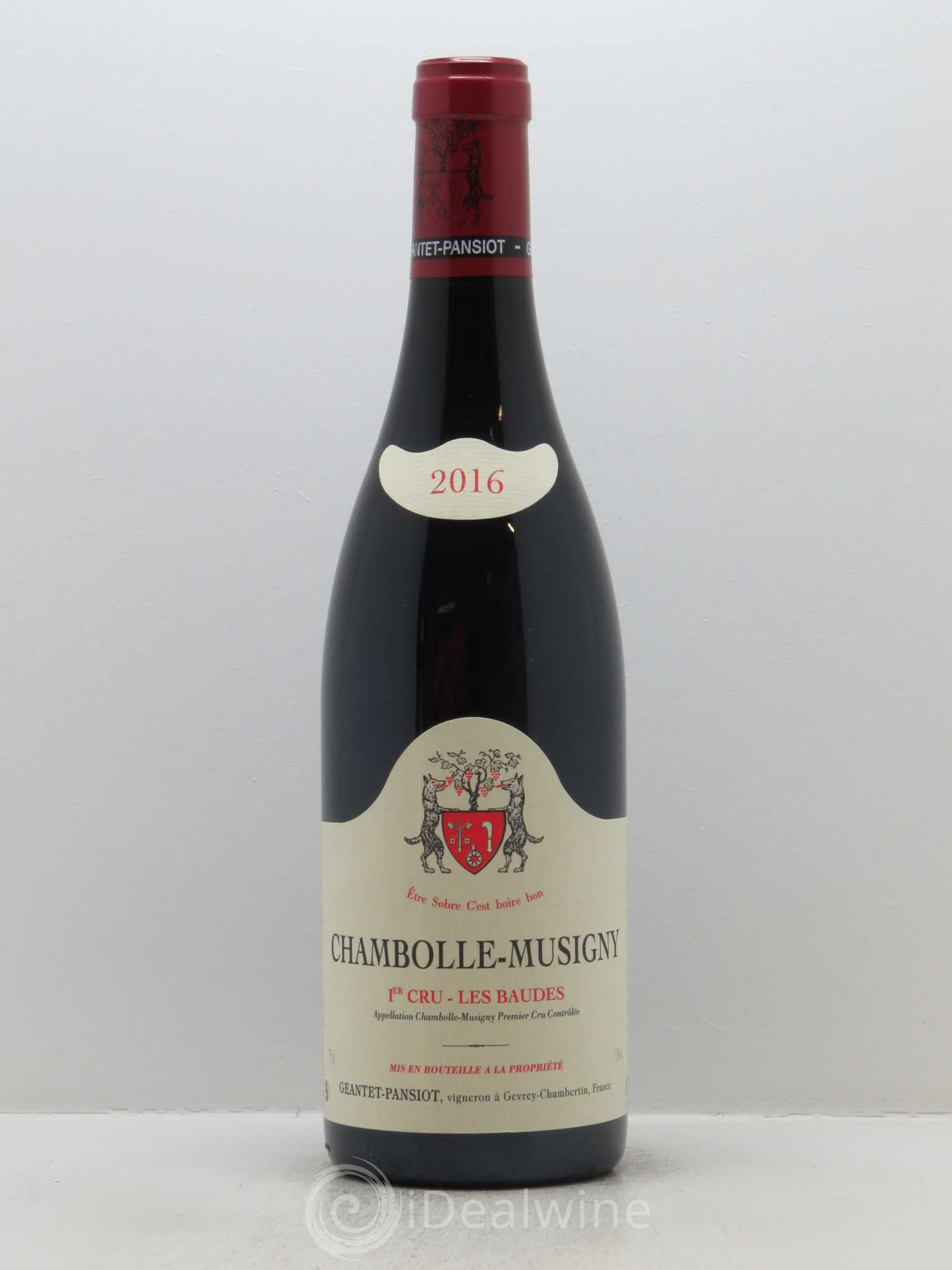 Chambolle-Musigny 1er Cru Les Baudes Geantet-Pansiot 2016 - Lot de 1 bouteille - 0
