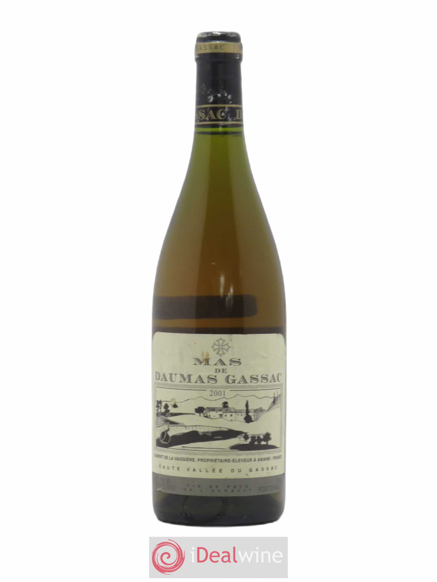 Saint-Guilhem-le-Désert - Cité d'Aniane Mas Daumas Gassac Famille Guibert de La Vaissière 2001 - Lot de 1 bouteille - 0
