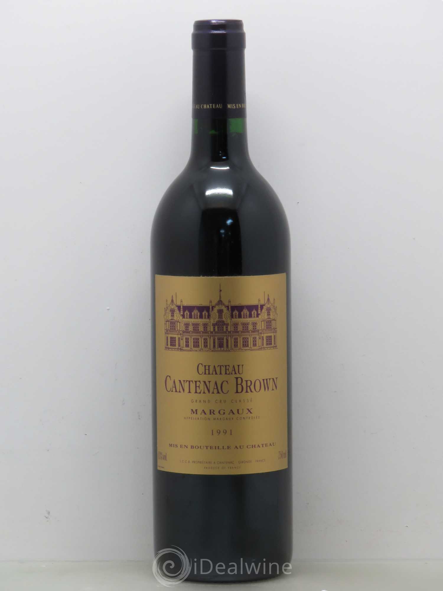 Château Cantenac Brown 3ème Grand Cru Classé 1991 - Lot de 1 bouteille - 0