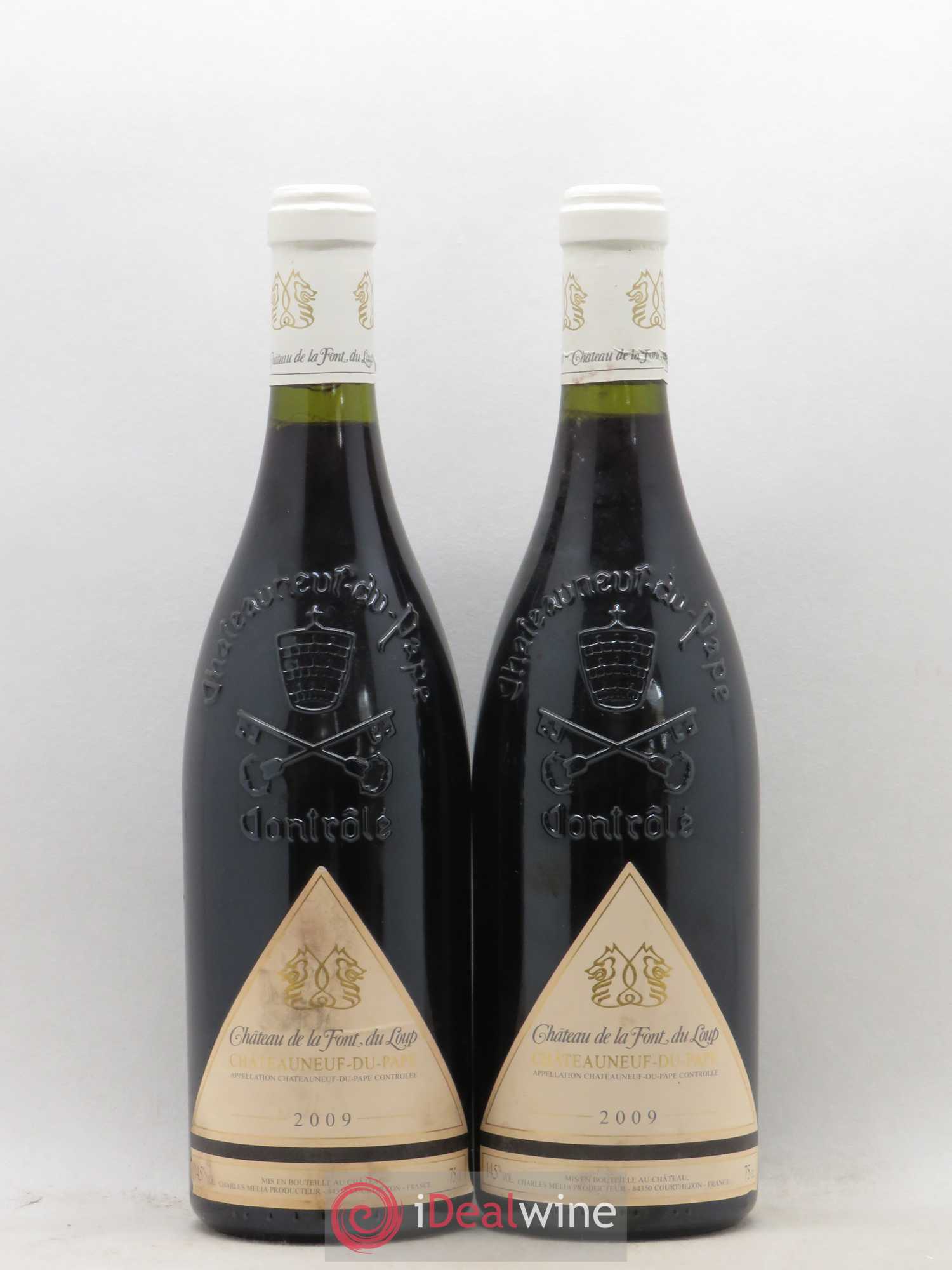 Châteauneuf-du-Pape Château La Font du Loup 2009 - Posten von 2 Flaschen - 0