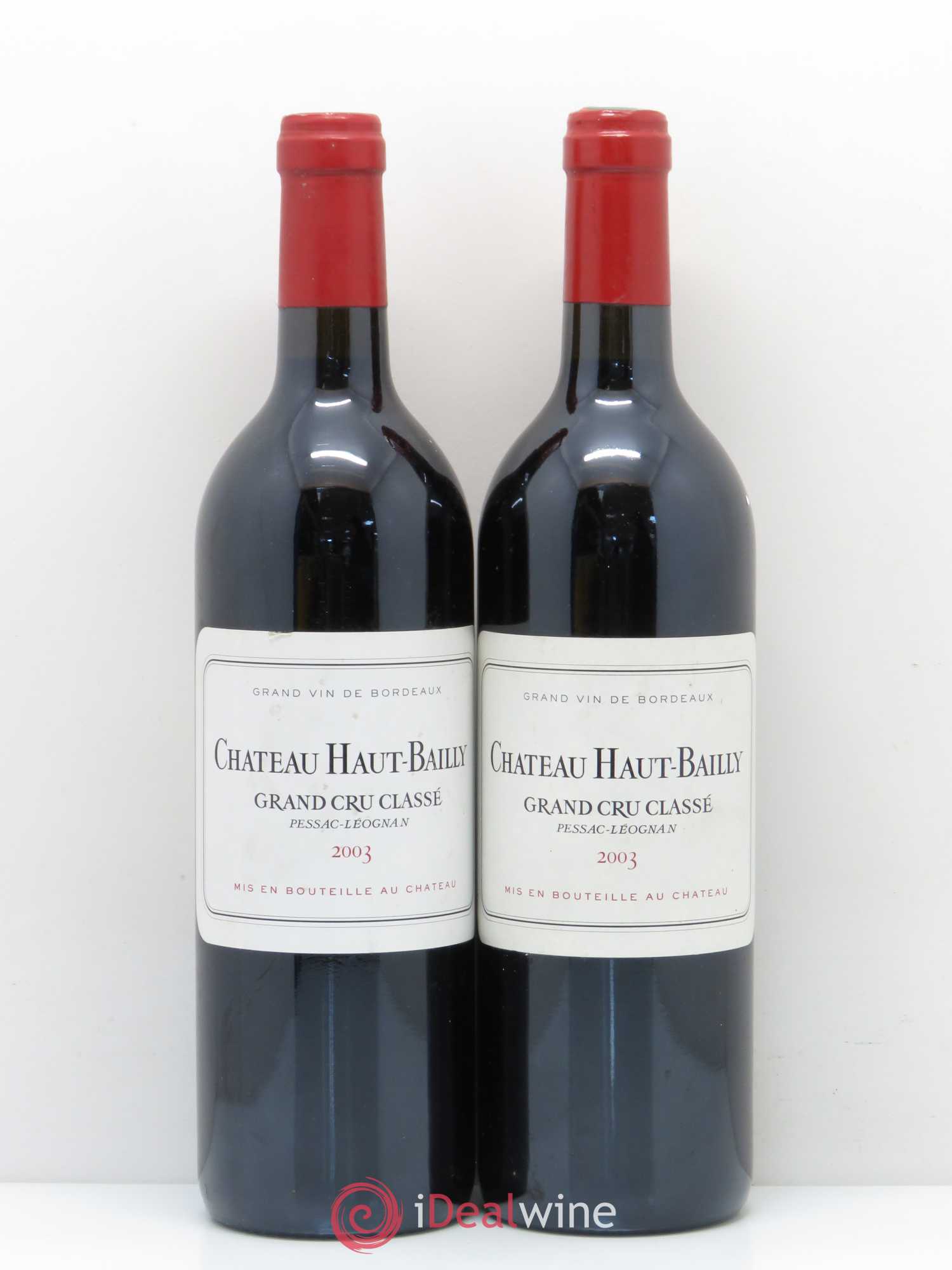 Château Haut-Bailly Cru Classé de Graves 2003 - Lot de 2 bouteilles - 0