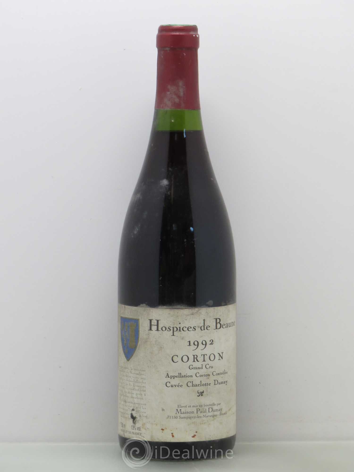 Corton Grand Cru Hospices De Beaune Cuvee C Dumay 1992 - Posten von 1 Flasche - 0