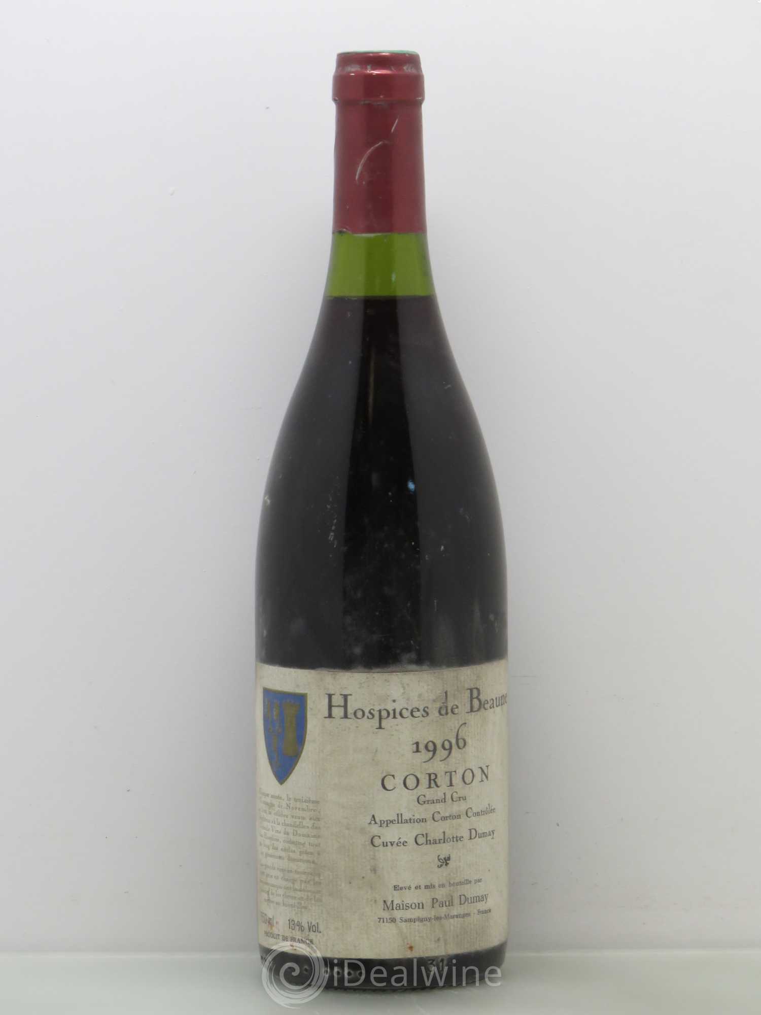 Corton Grand Cru Hospice De Beaune Cuvee C Dumay 1996 - Posten von 1 Flasche - 0