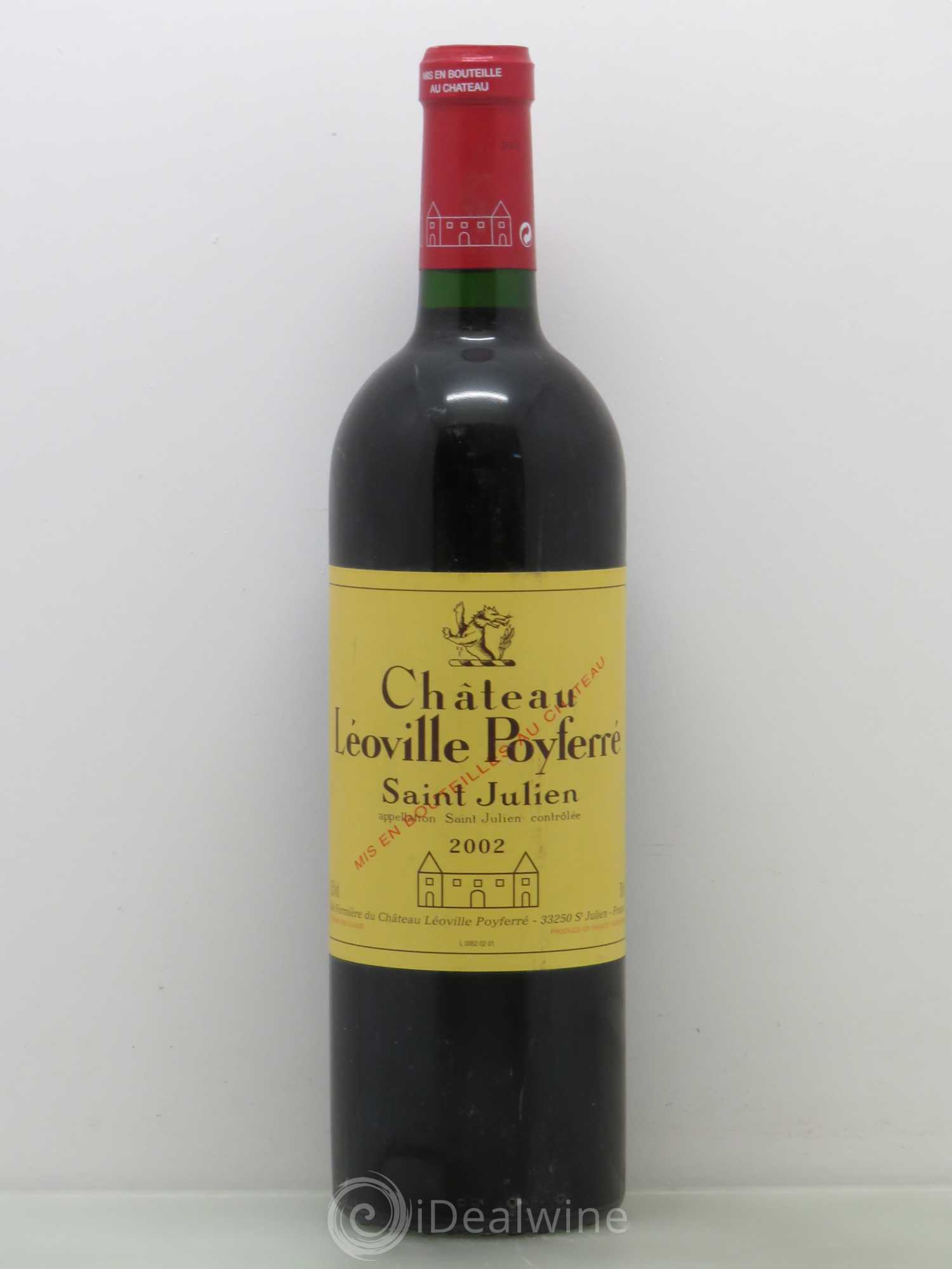 Château Léoville Poyferré 2ème Grand Cru Classé 2002 - Lot de 1 bouteille - 0