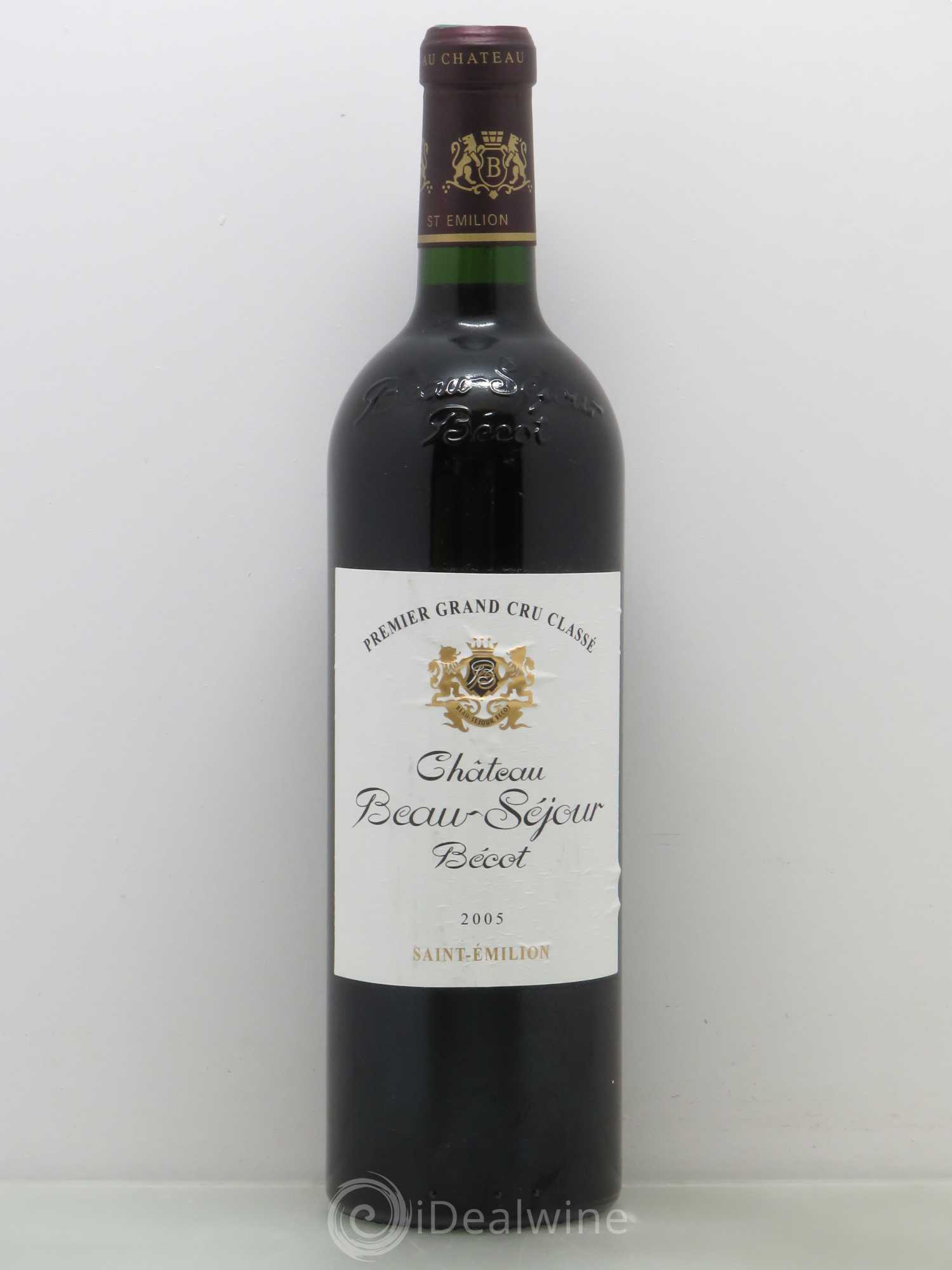 Château Beau-Séjour Bécot 1er Grand Cru Classé B 2005 - Lot de 1 bouteille - 0