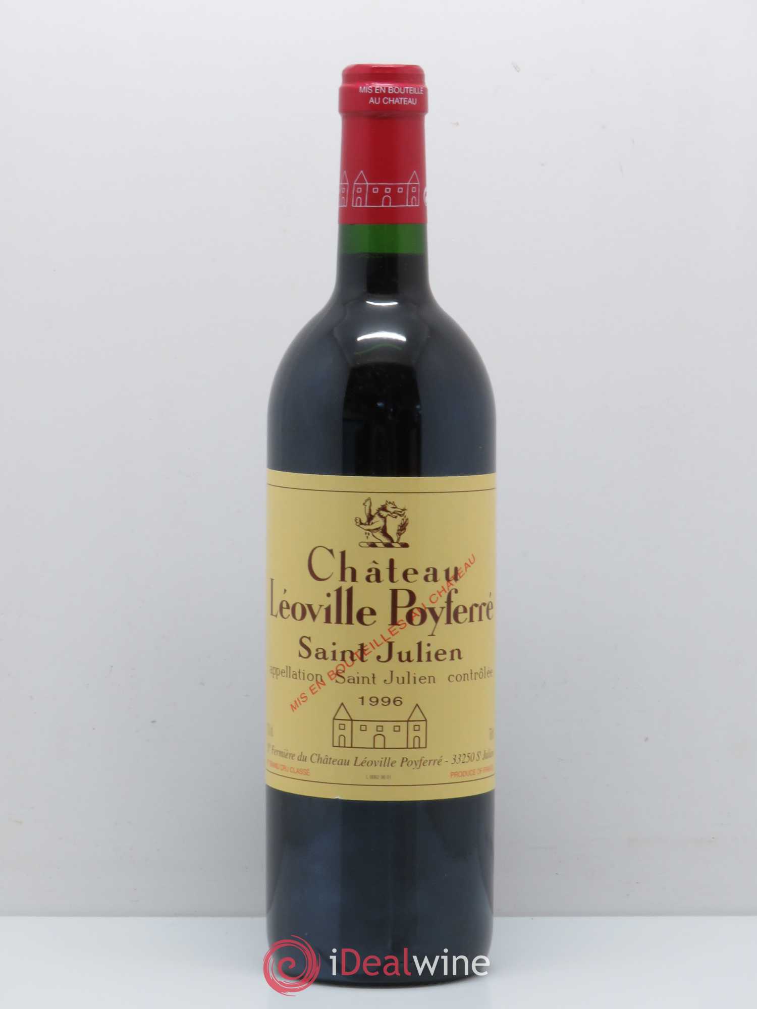 Château Léoville Poyferré 2ème Grand Cru Classé 1996 - Lot de 1 bouteille - 0