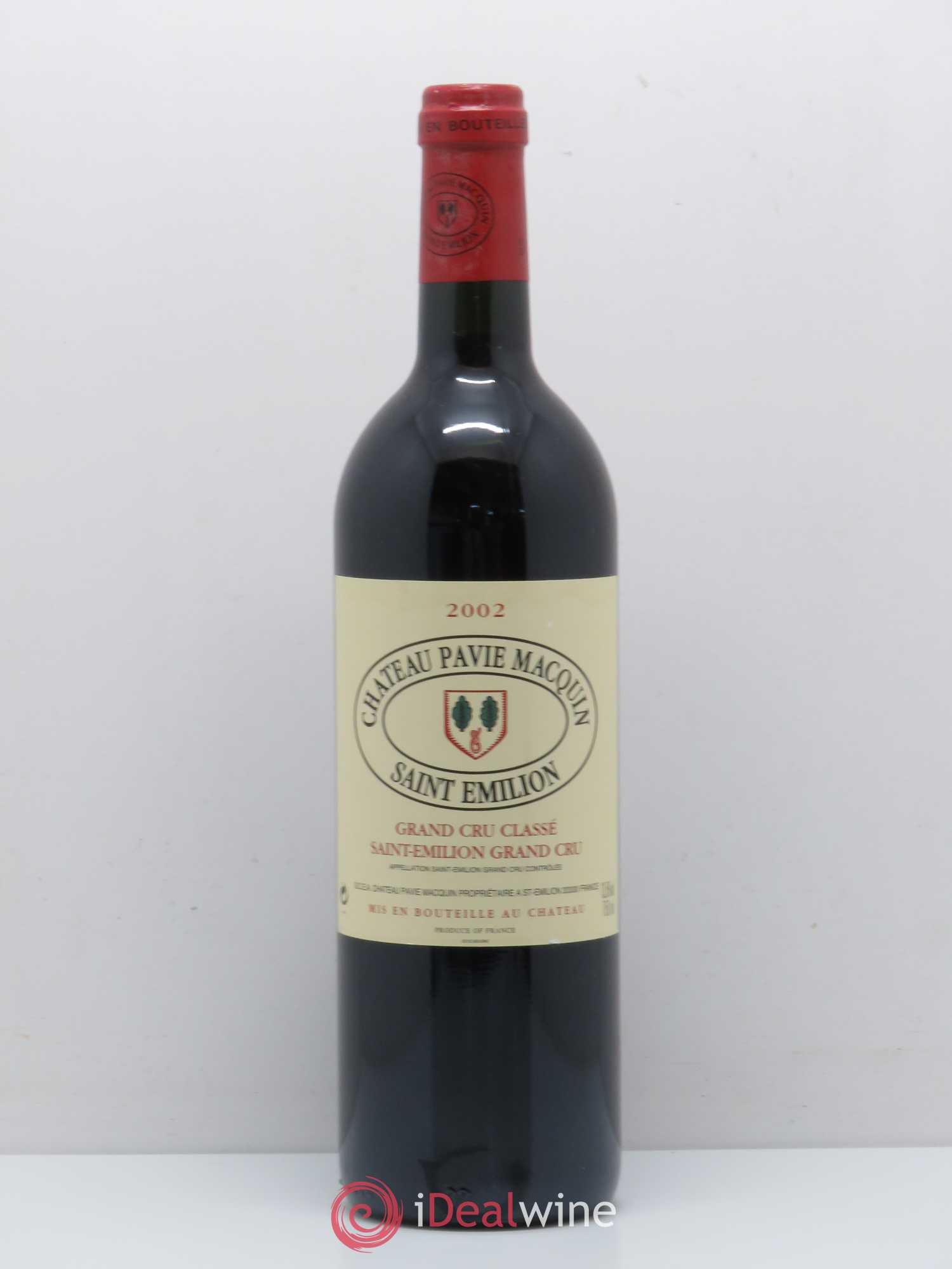 Château Pavie Macquin 1er Grand Cru Classé B 2002 - Lot de 1 bouteille - 0
