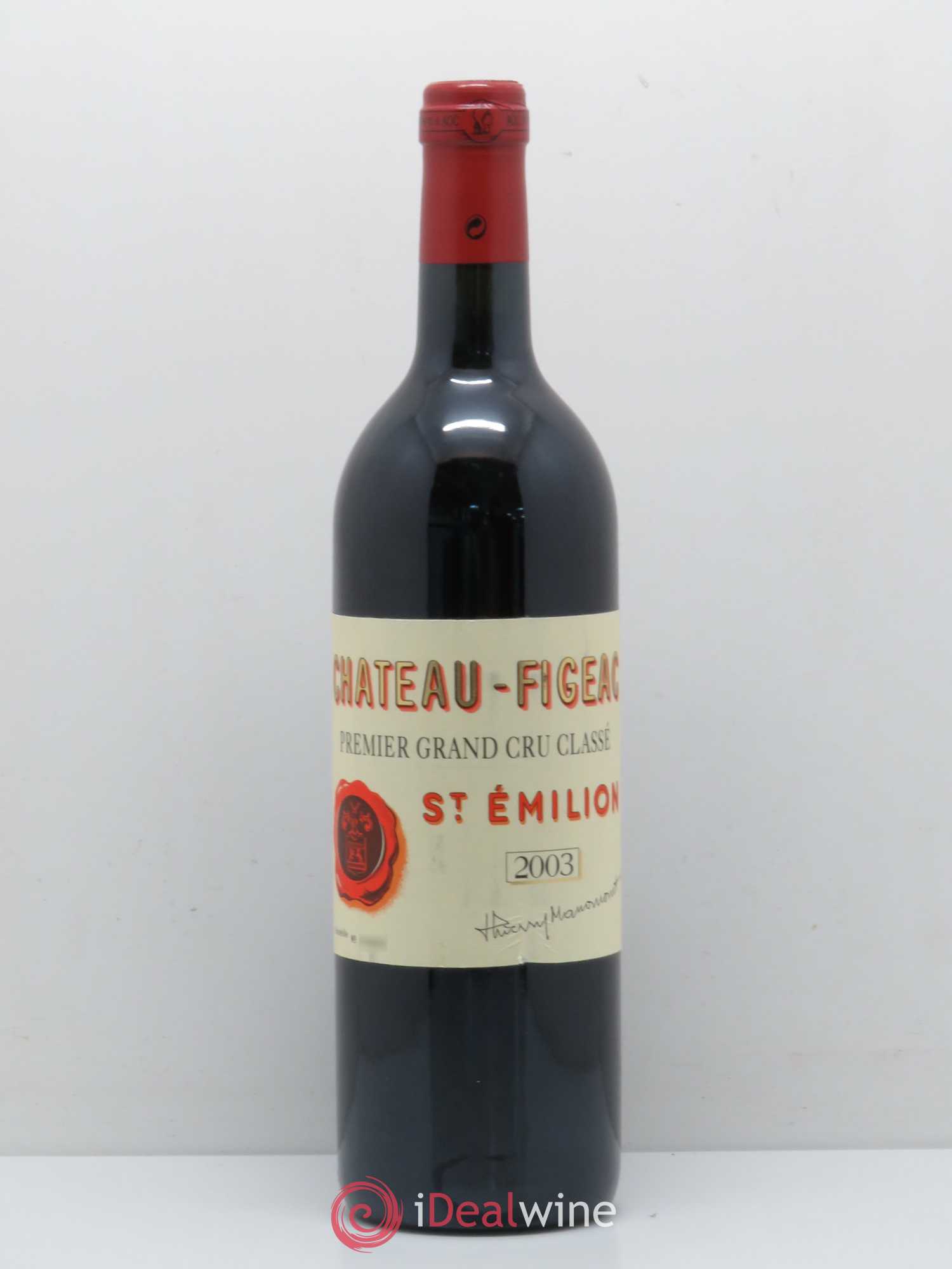 Château Figeac 1er Grand Cru Classé A 2003 - Lot de 1 bouteille - 0