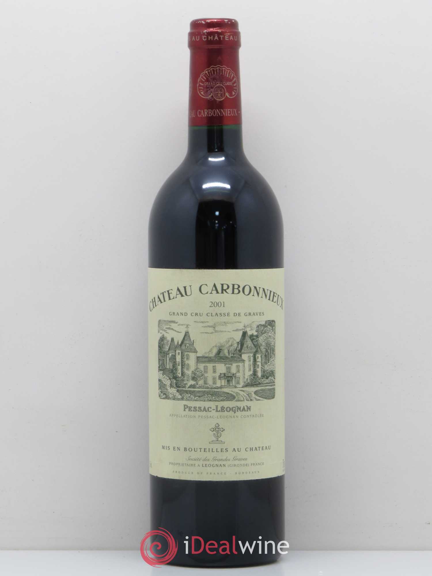 Château Carbonnieux Cru Classé de Graves 2001 - Lot de 1 bouteille - 0