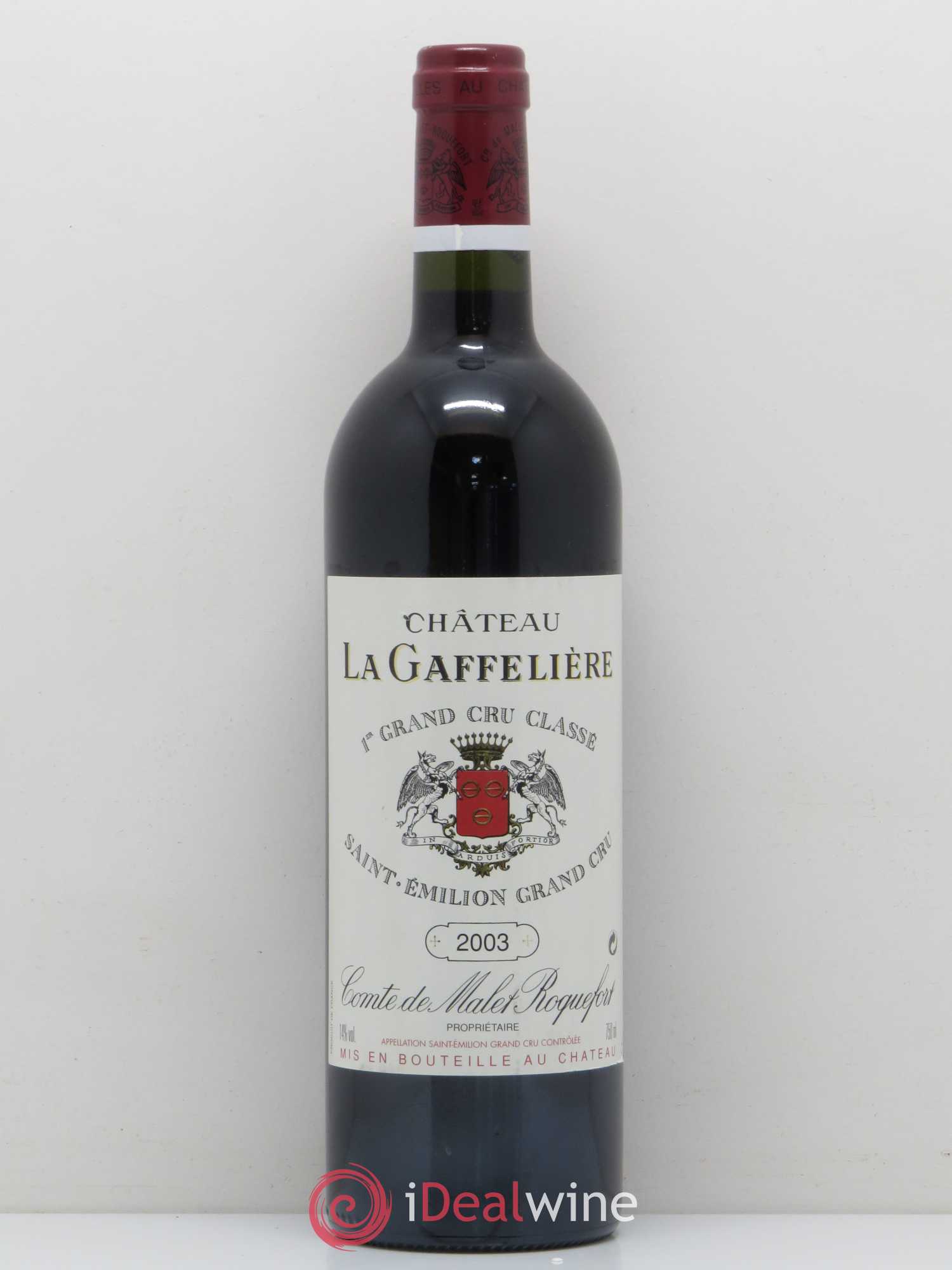 Château la Gaffelière 1er Grand Cru Classé B 2003 - Lot de 1 bouteille - 0