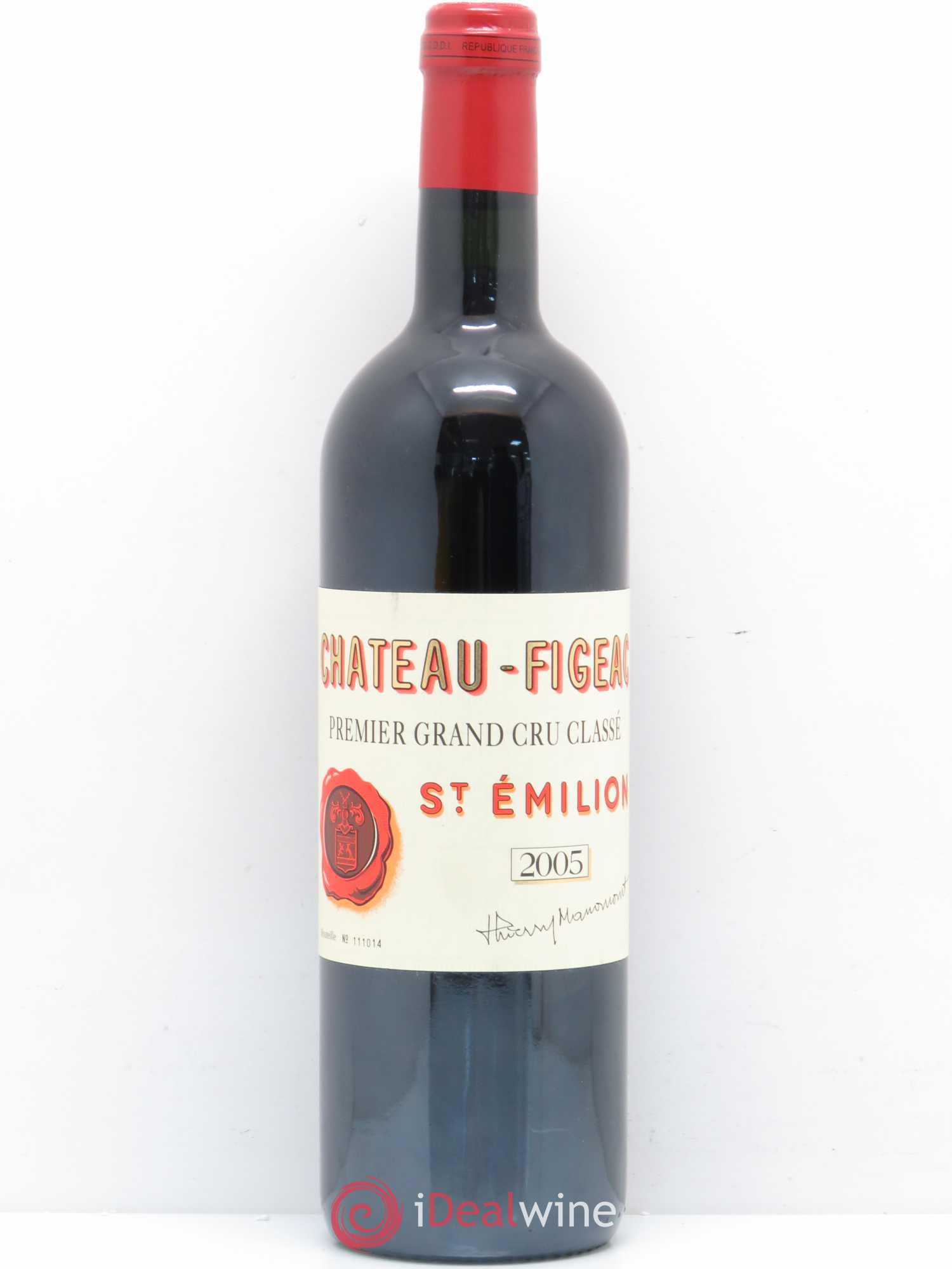 Château Figeac 1er Grand Cru Classé A 2005 - Lot de 1 bouteille - 0