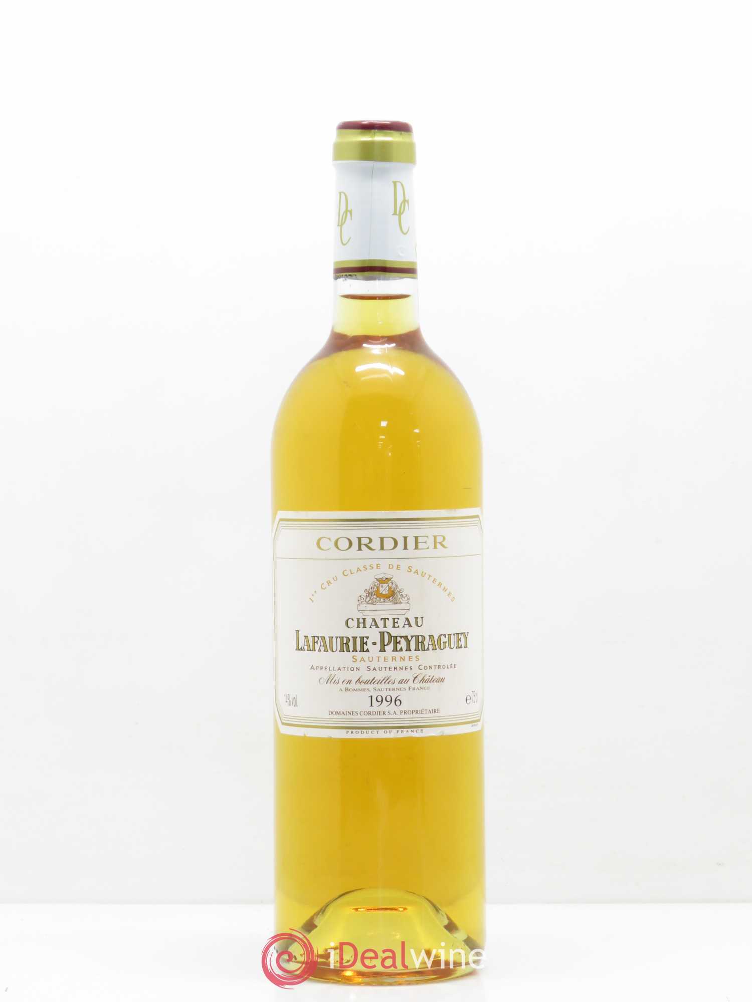 Château Lafaurie-Peyraguey 1er Grand Cru Classé 1996 - Lot de 1 bouteille - 0