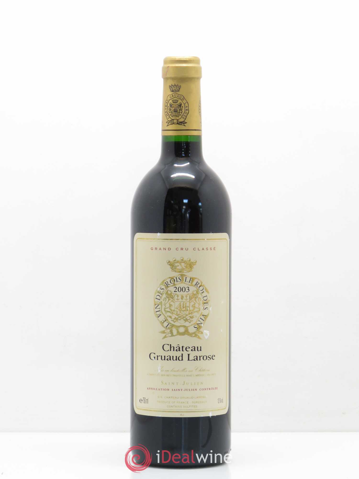 Château Gruaud Larose 2ème Grand Cru Classé 2003 - Lot de 1 bouteille - 0