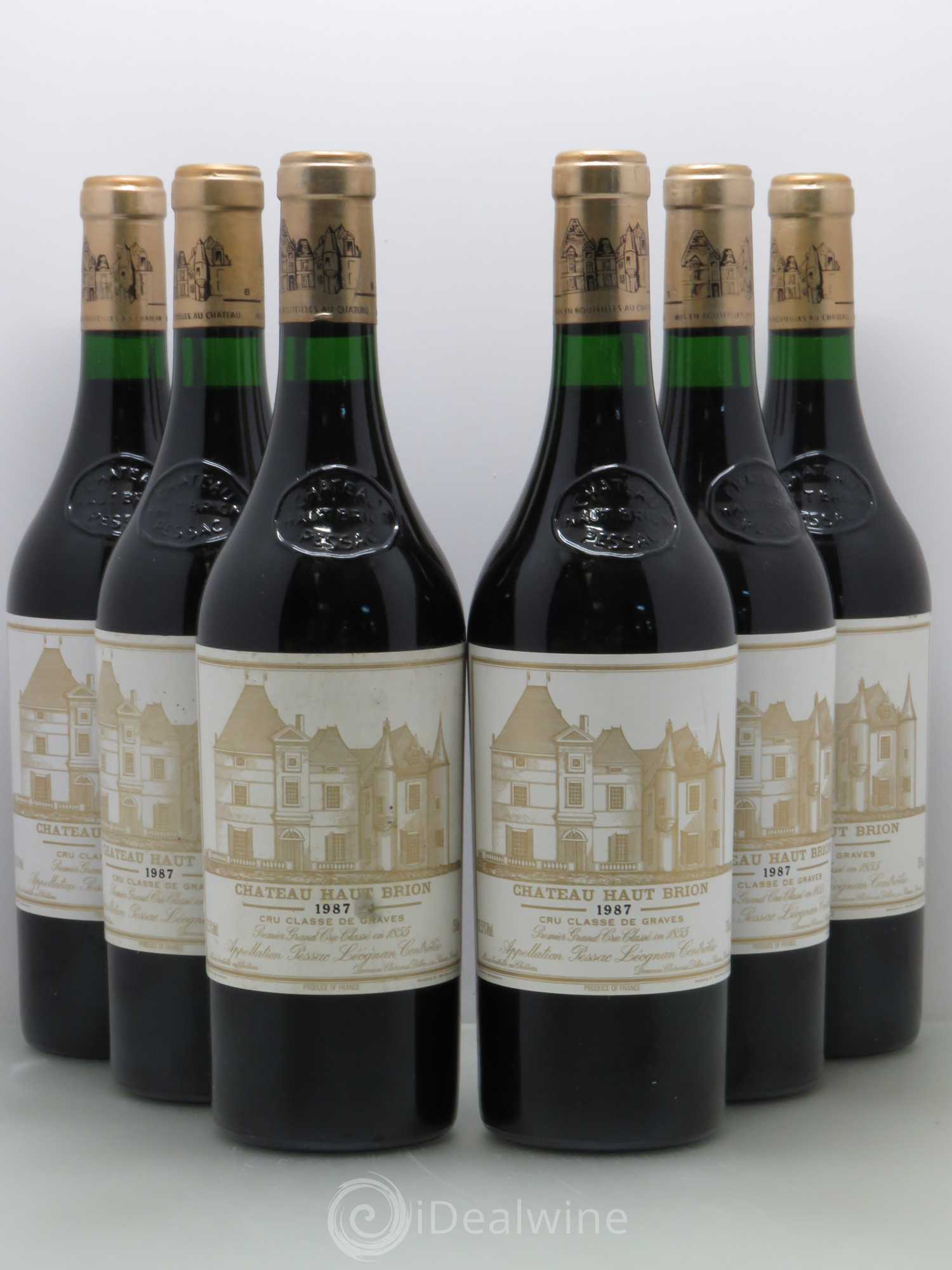 Château Haut Brion 1er Grand Cru Classé 1987 - Lot de 6 bouteilles - 0
